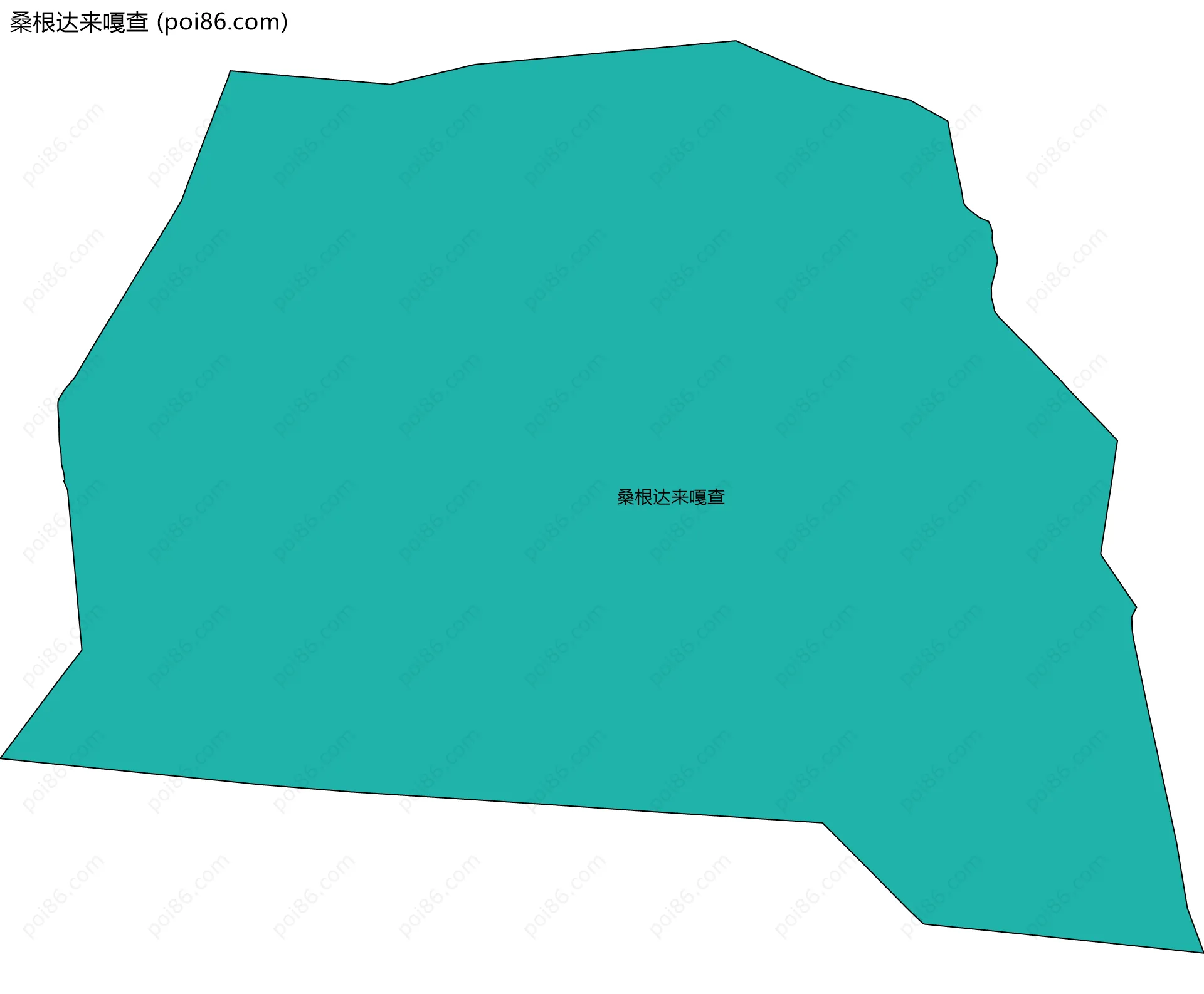 桑根达来嘎查边界地图