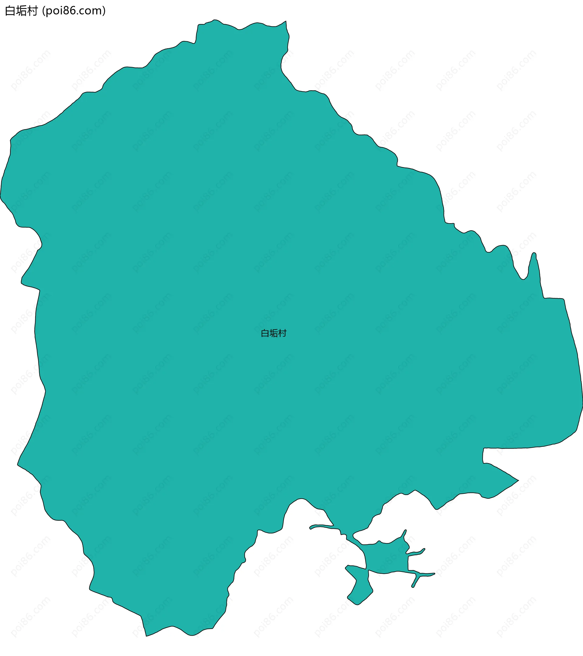 白垢村边界地图