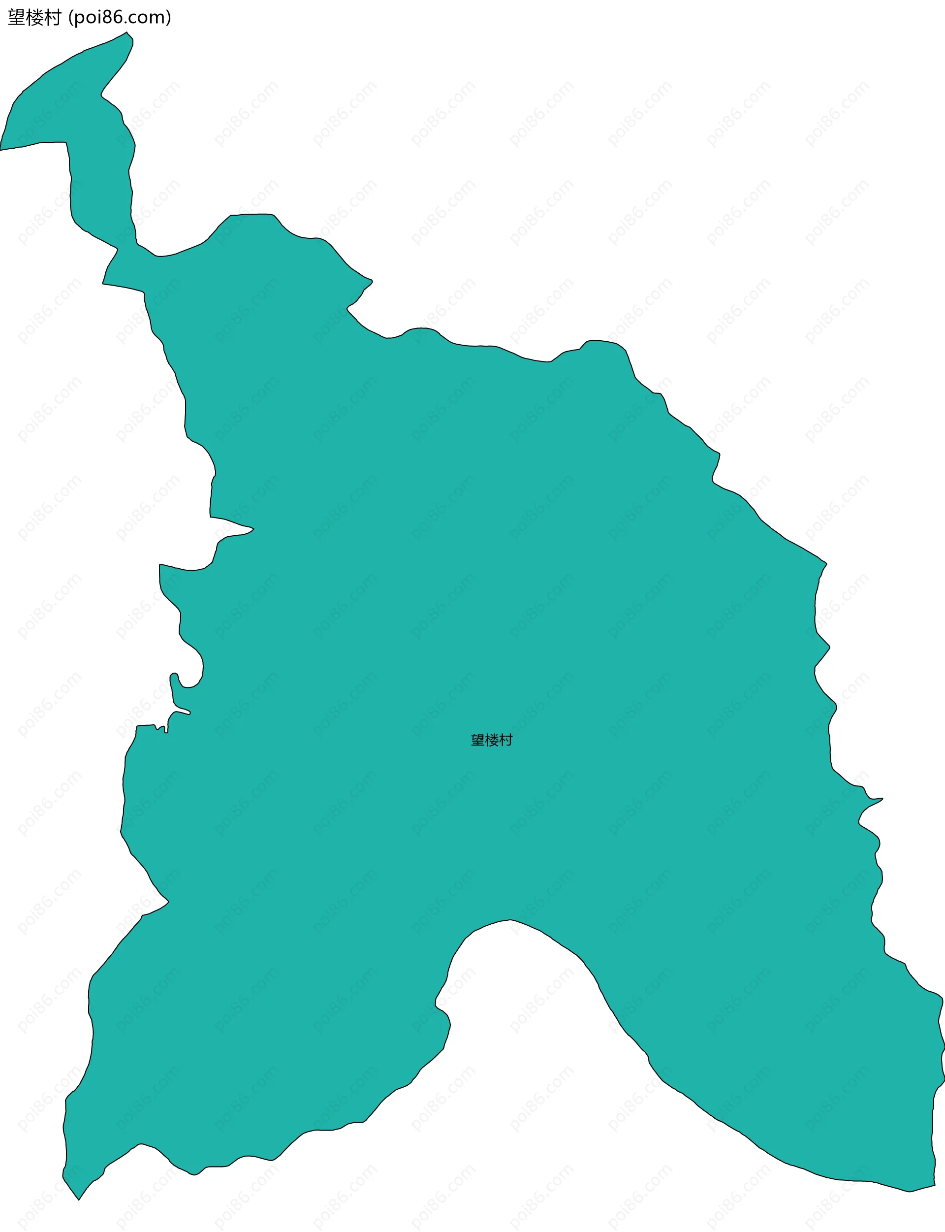 望楼村边界地图