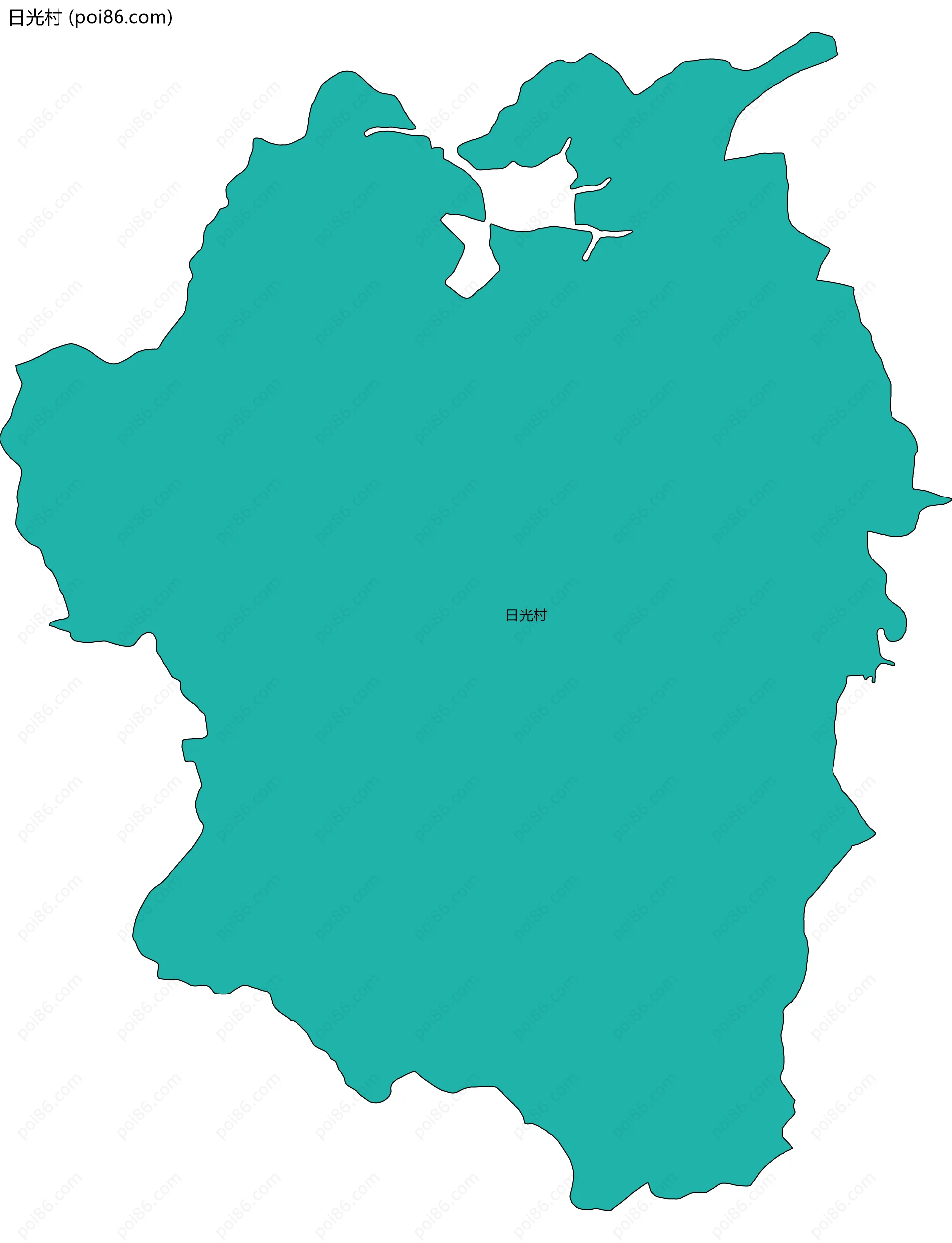 日光村边界地图