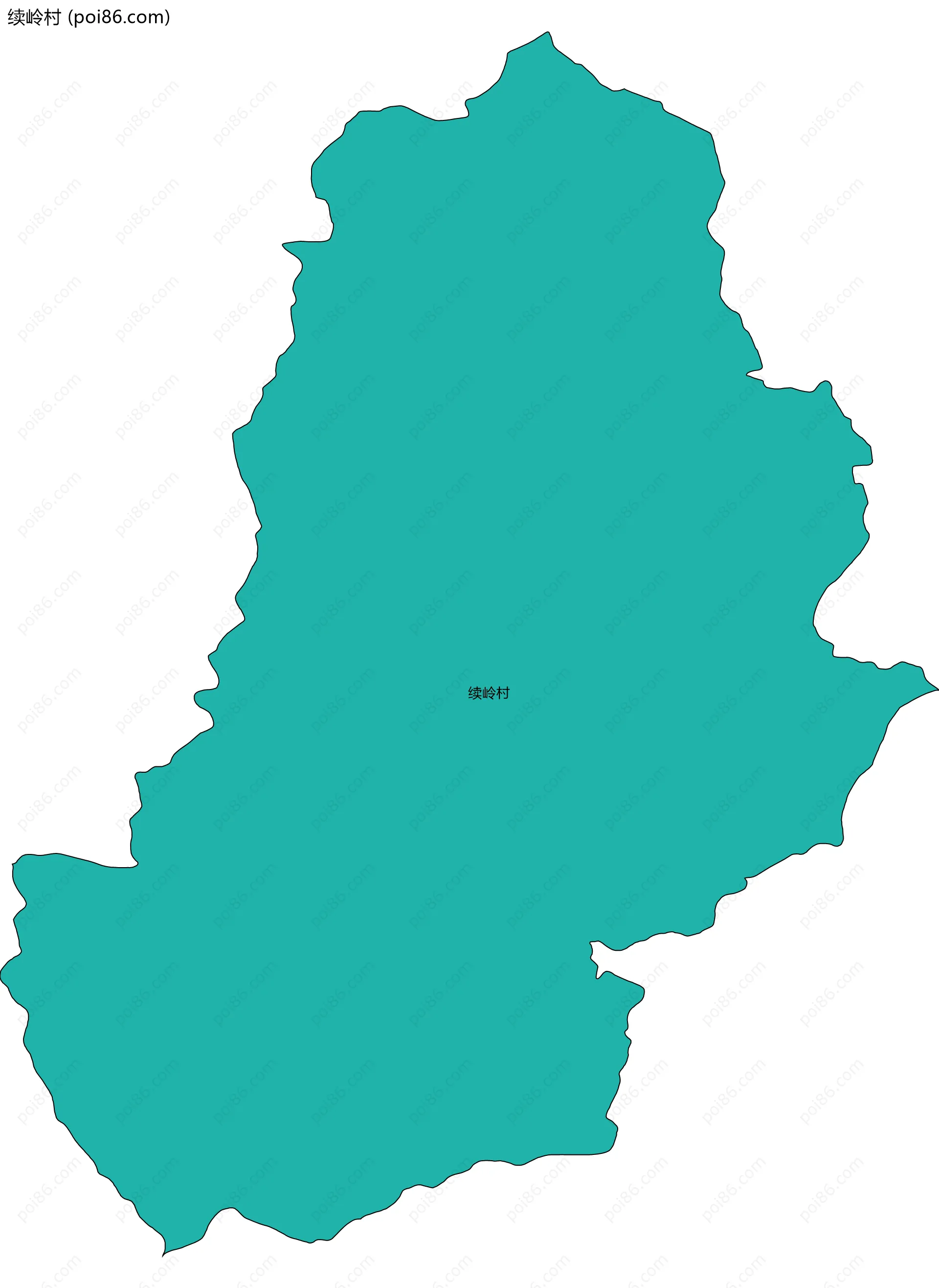 续岭村边界地图