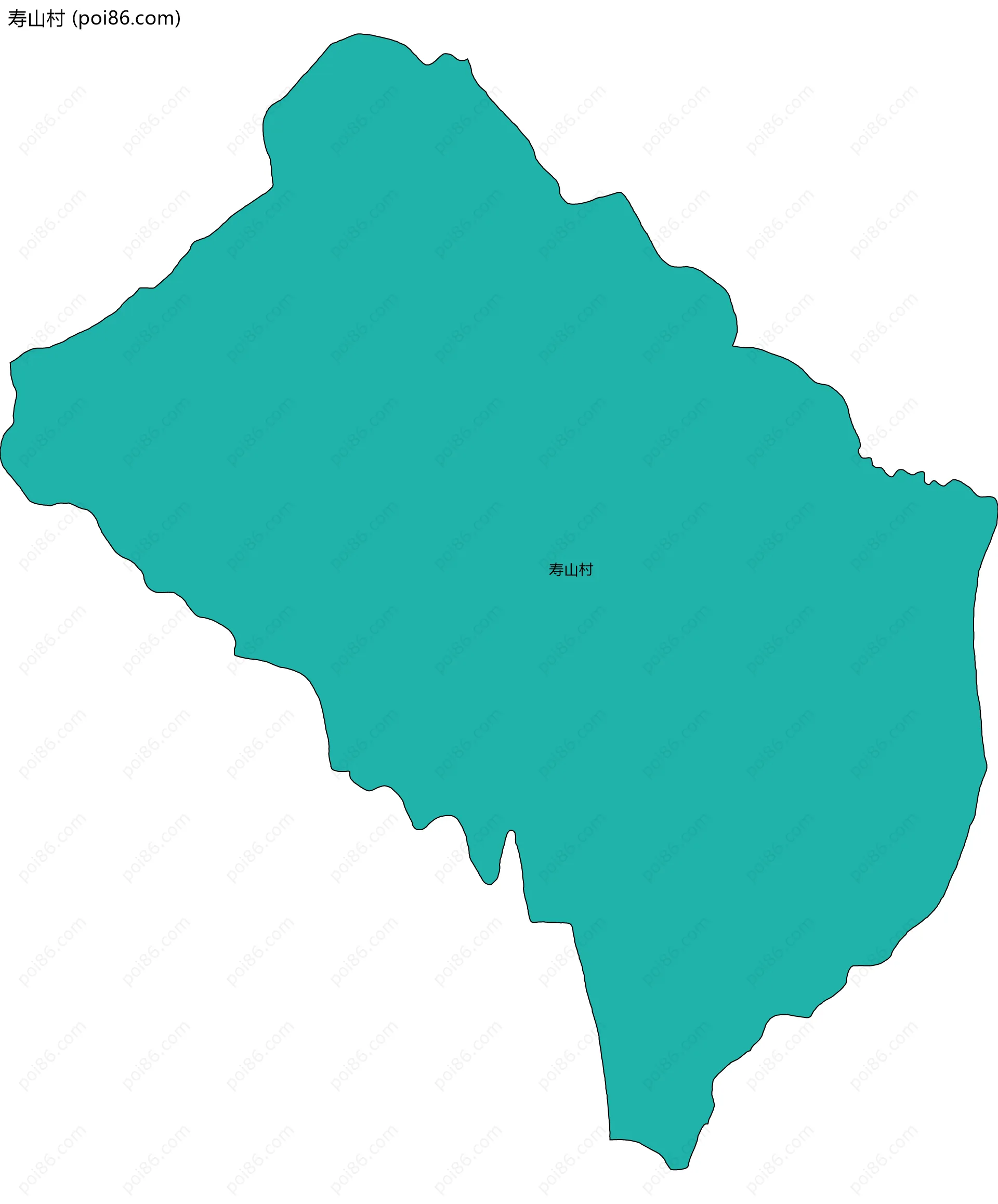 寿山村边界地图