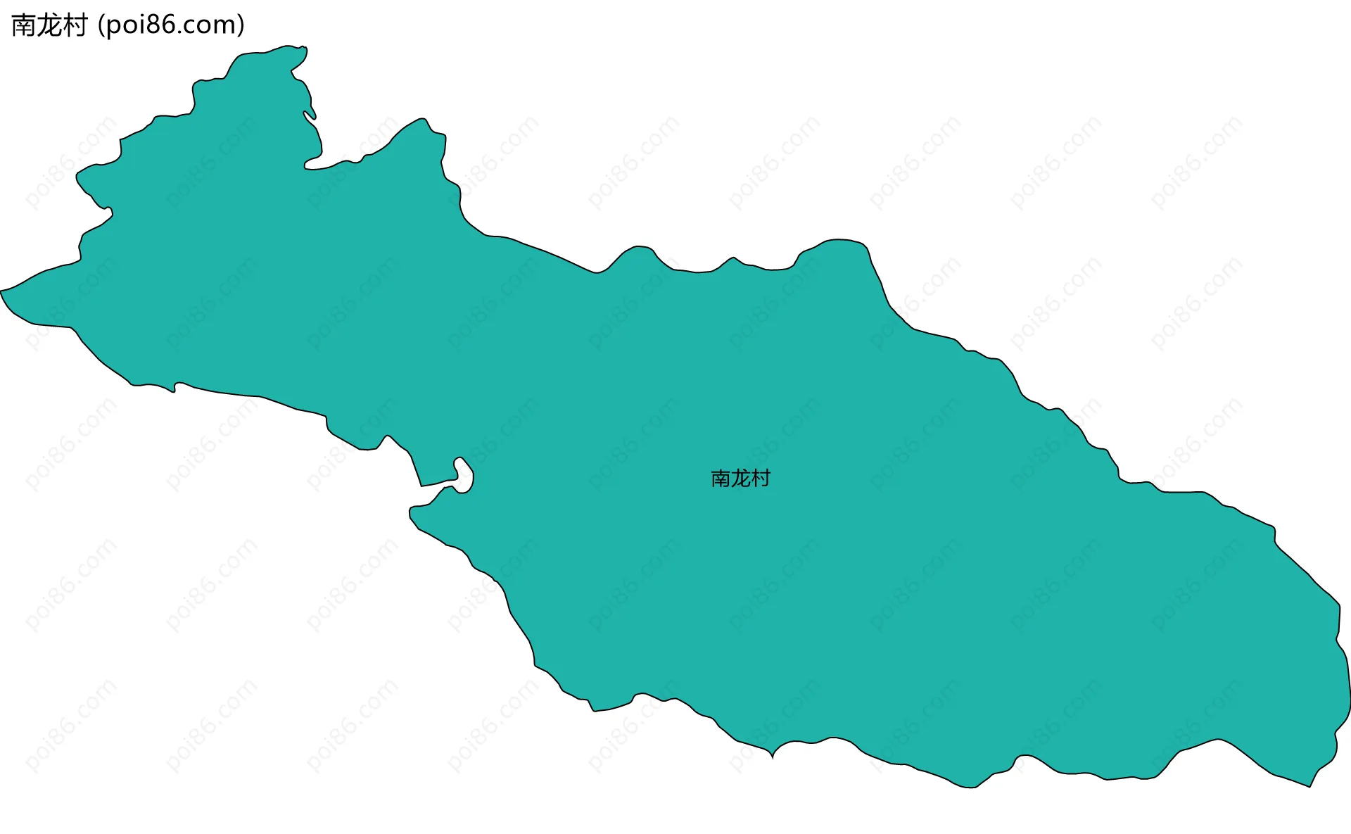 南龙村边界地图