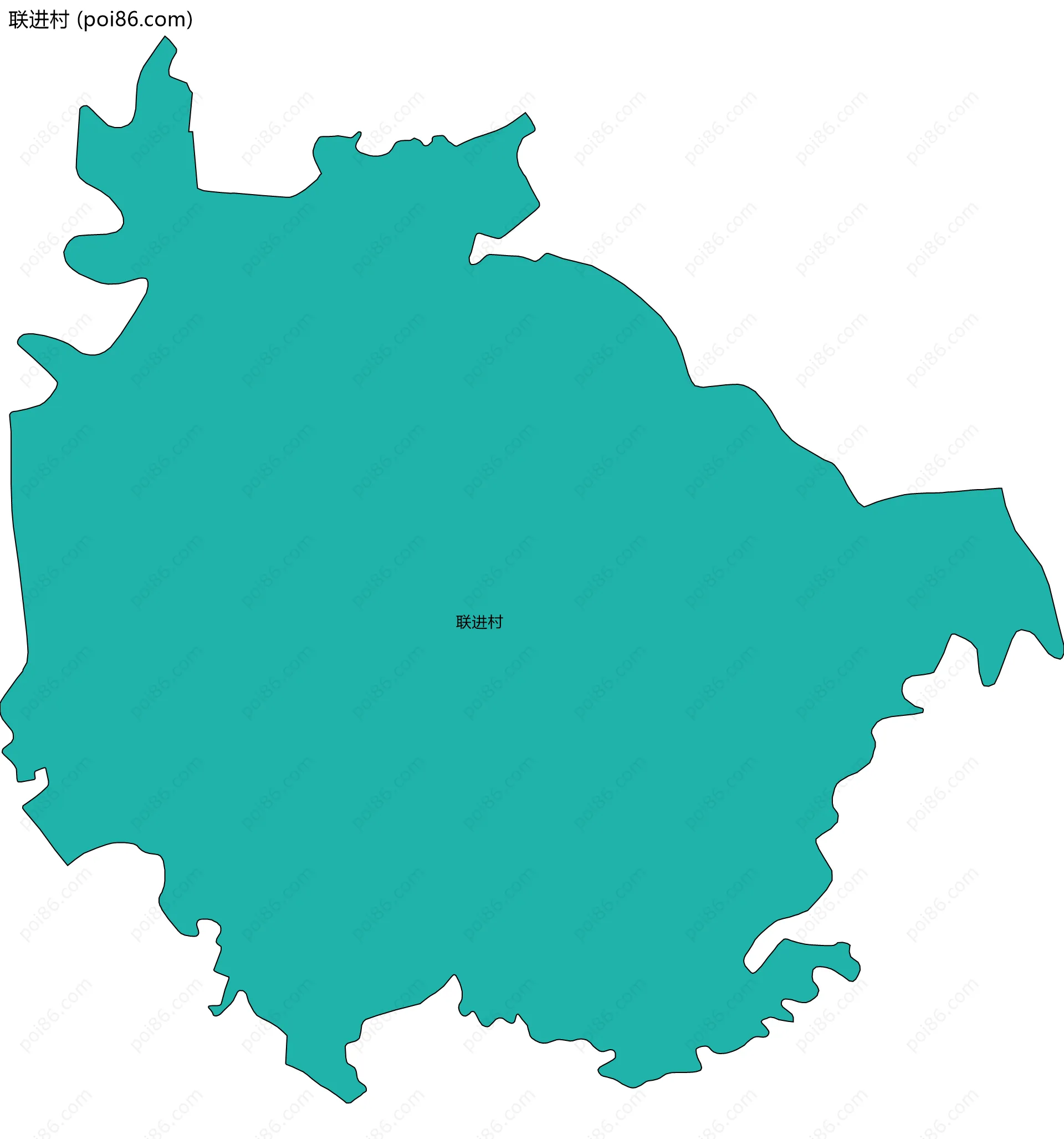 联进村边界地图