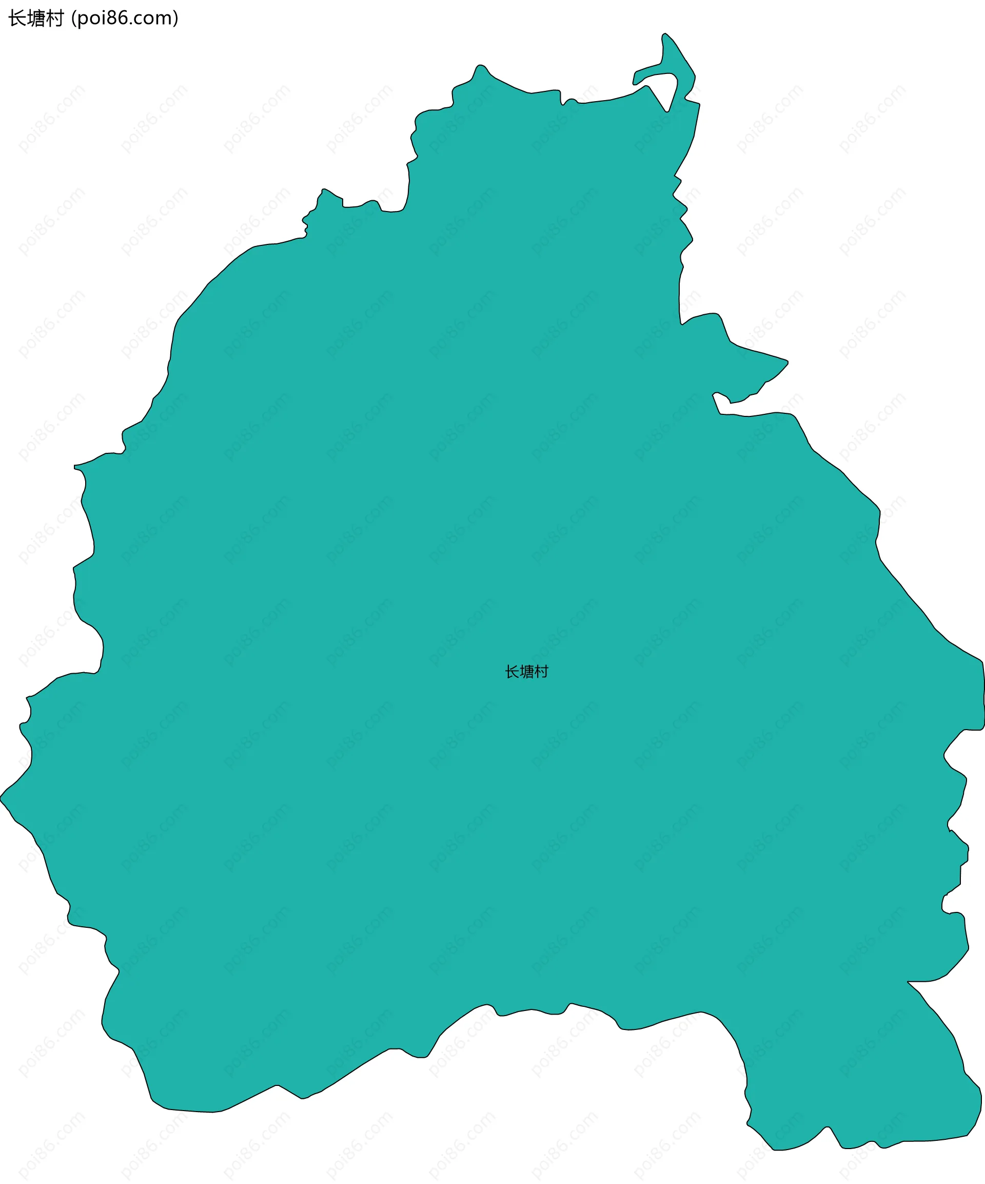 长塘村边界地图