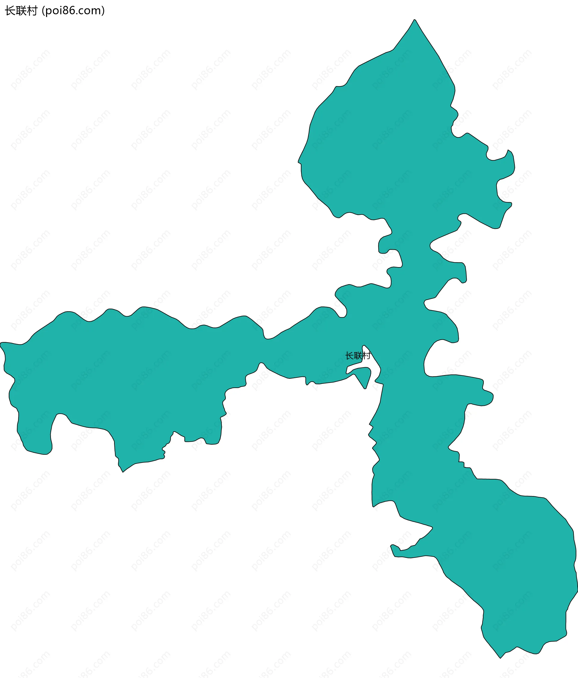 长联村边界地图