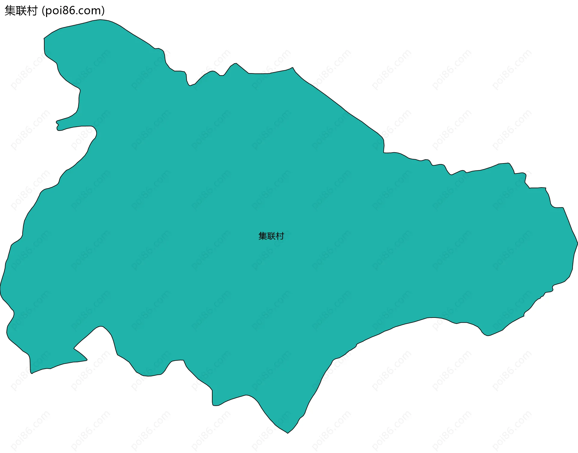 集联村边界地图