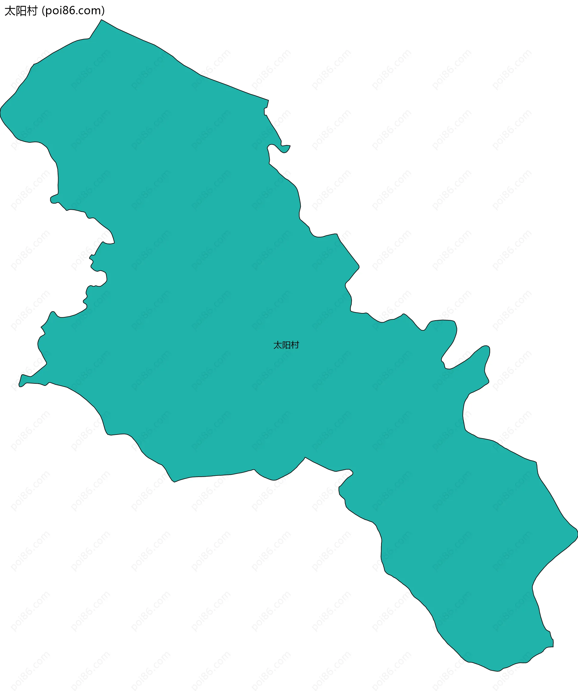 太阳村边界地图