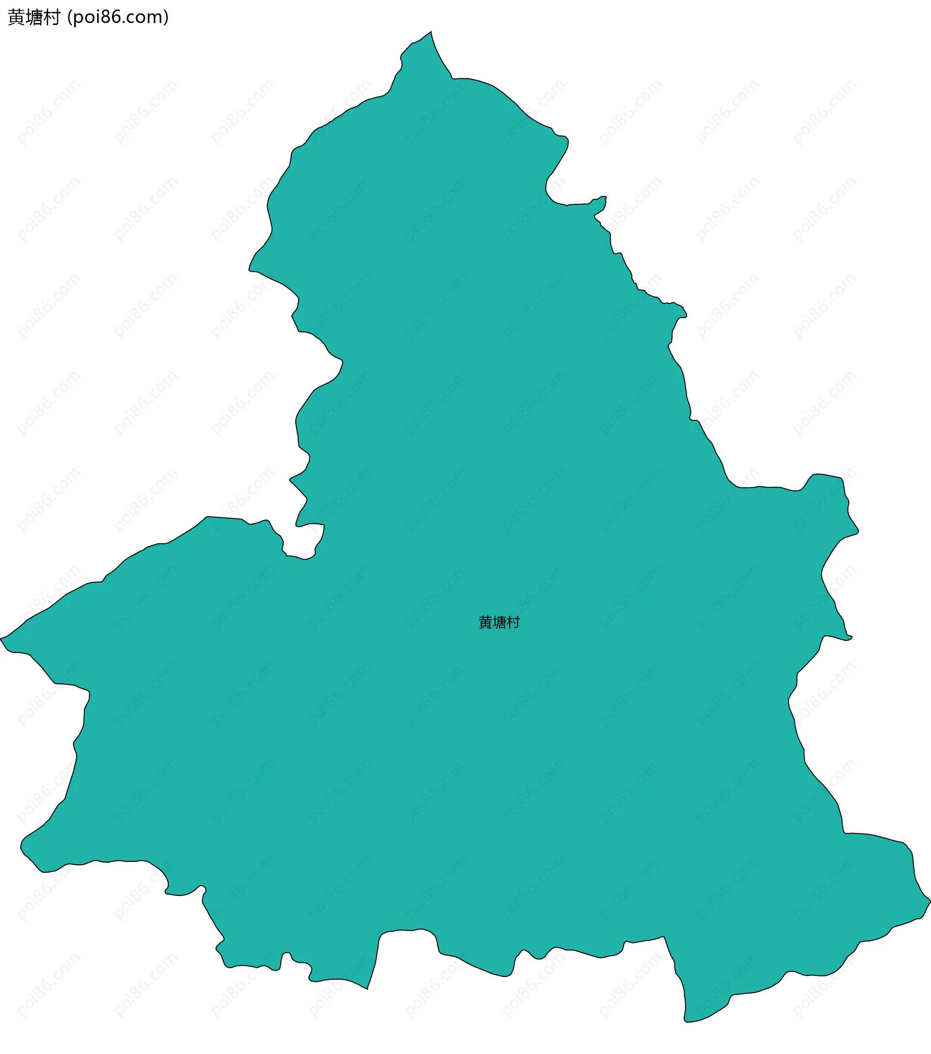 黄塘村边界地图