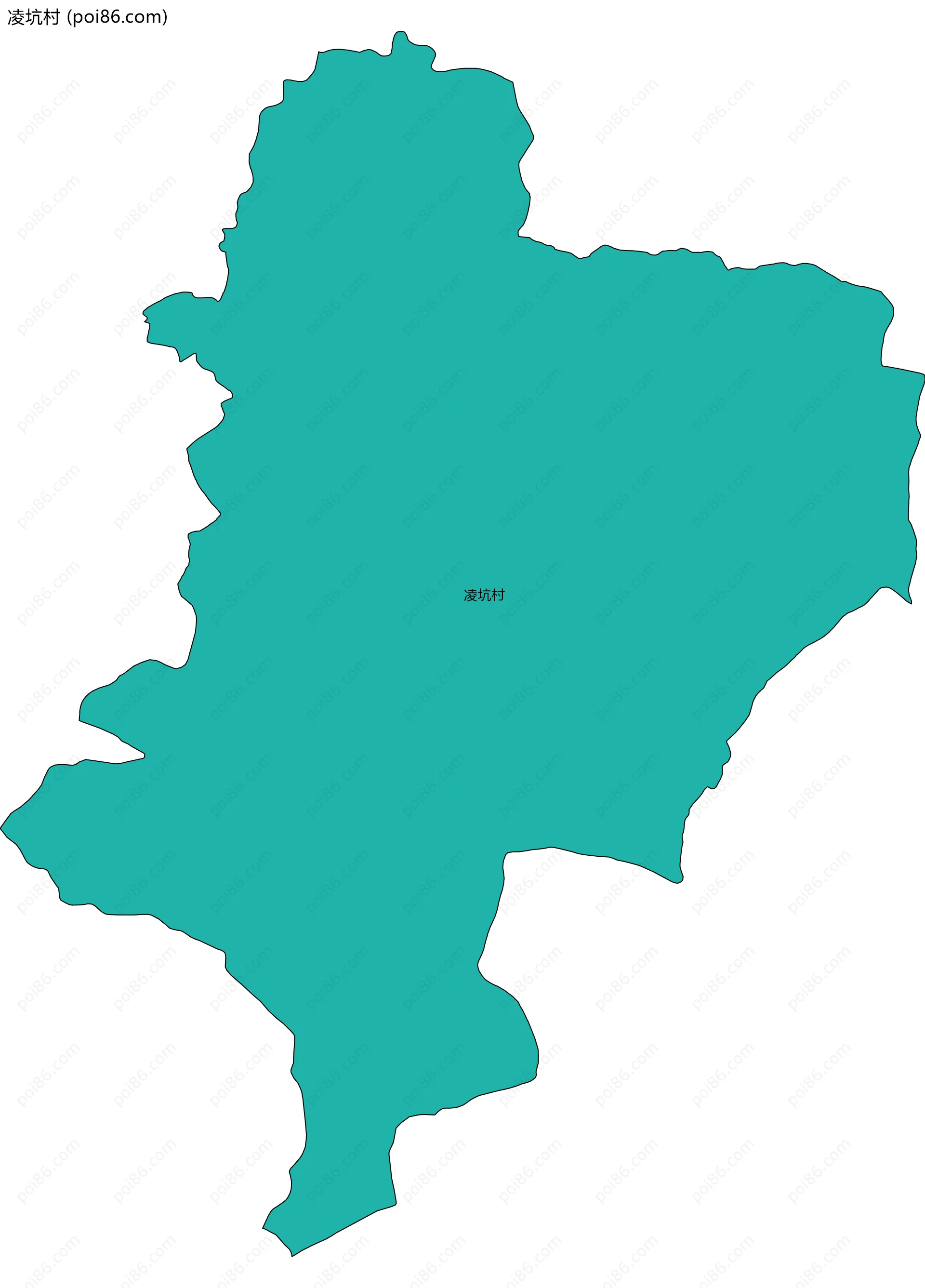 凌坑村边界地图