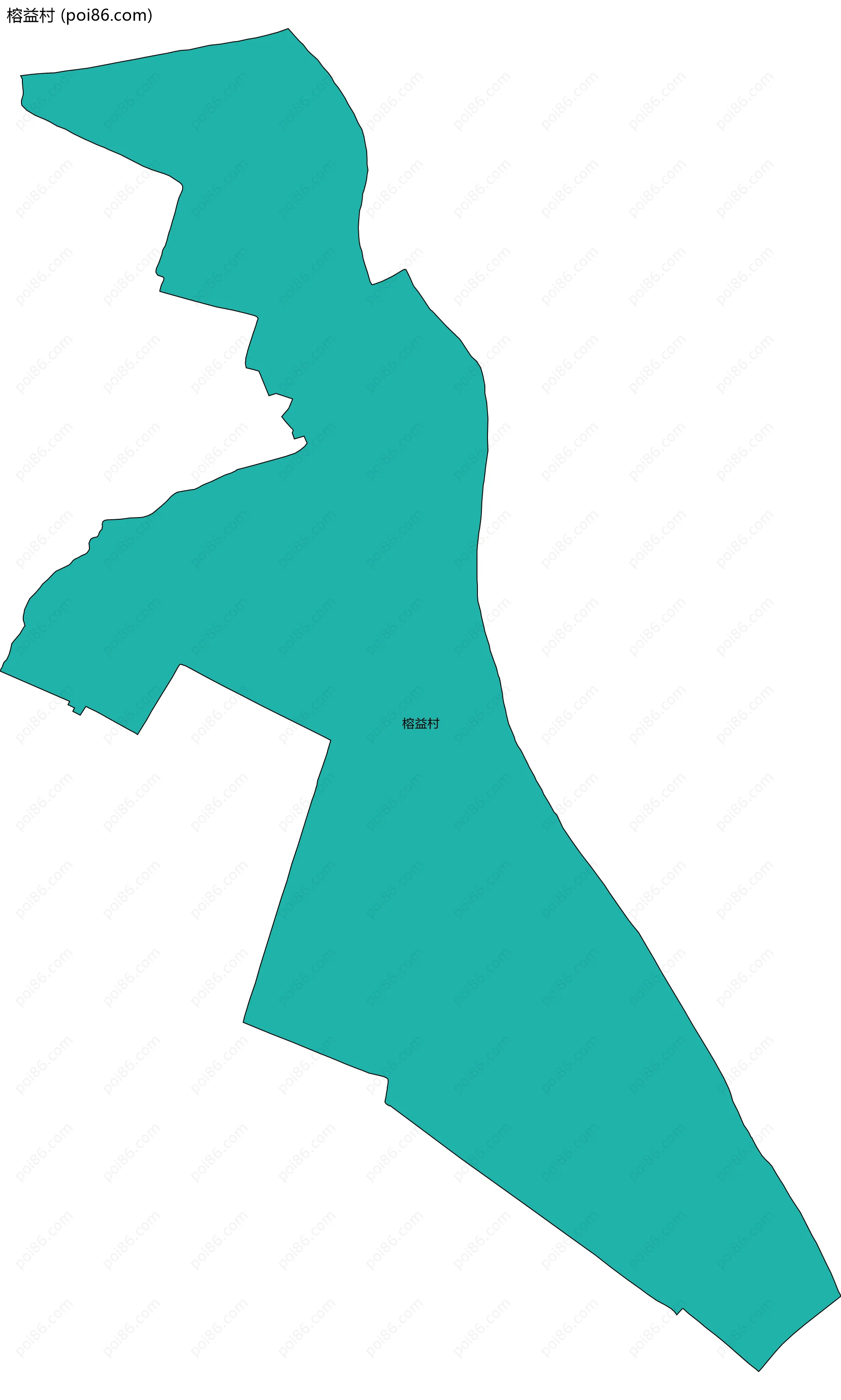 榕益村边界地图