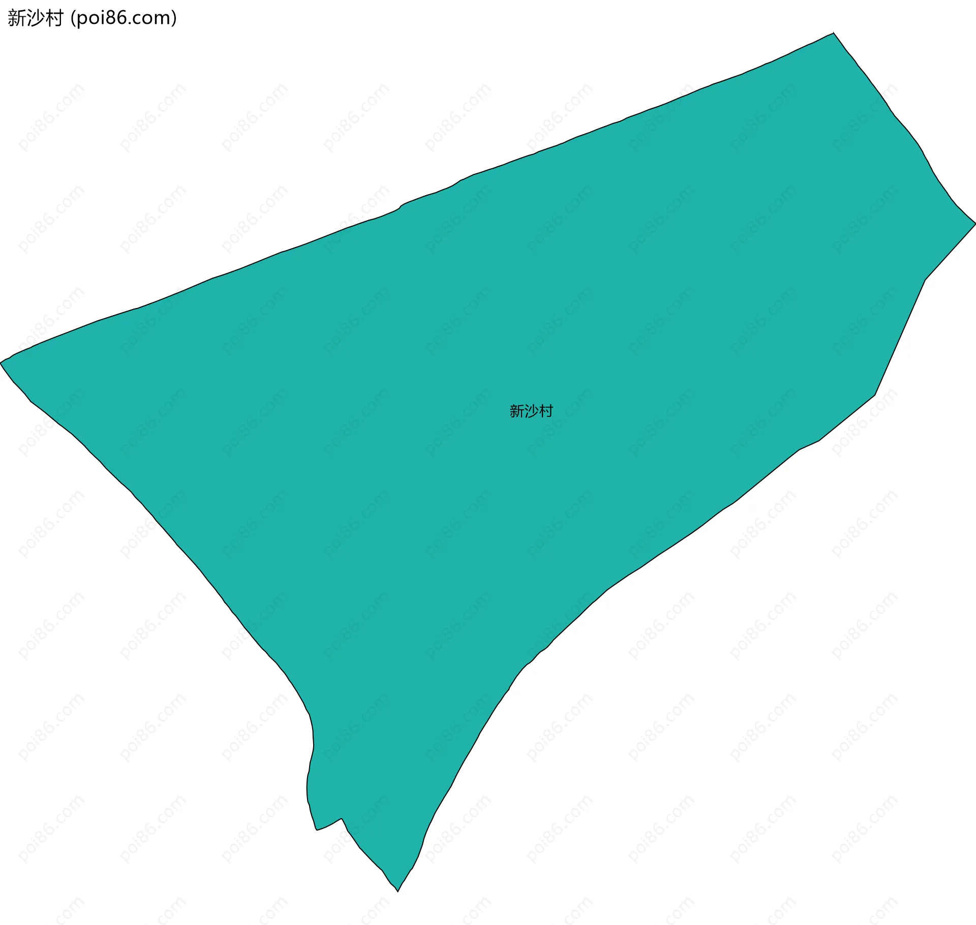 新沙村边界地图