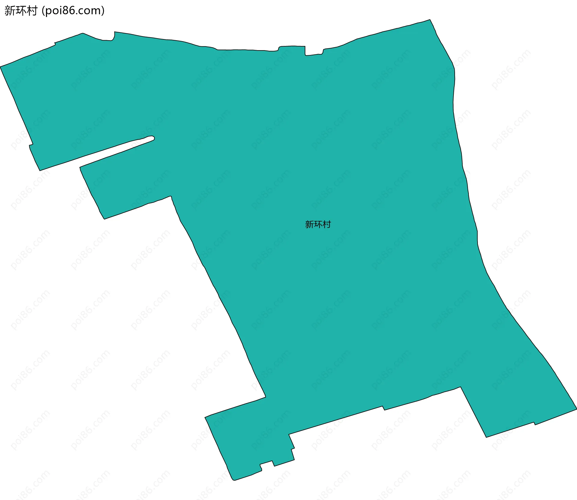 新环村边界地图