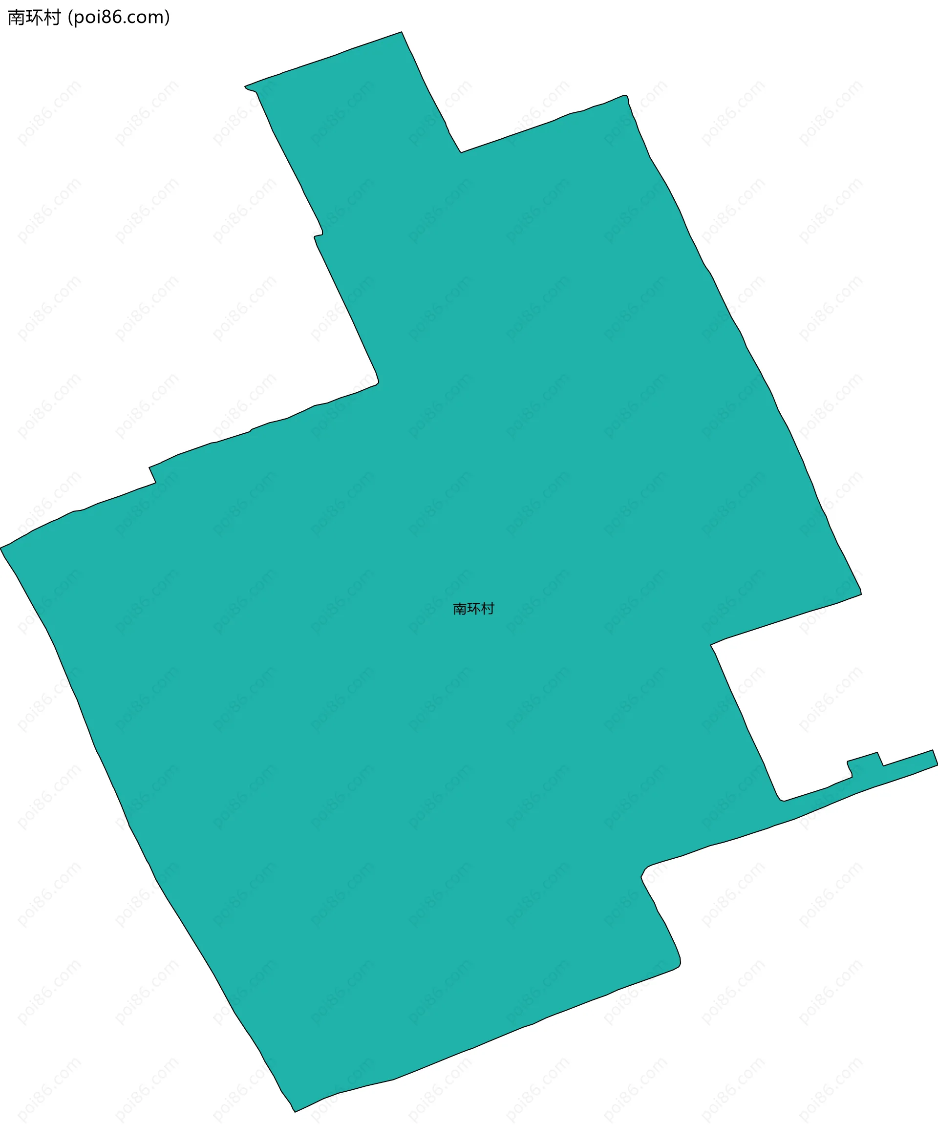 南环村边界地图