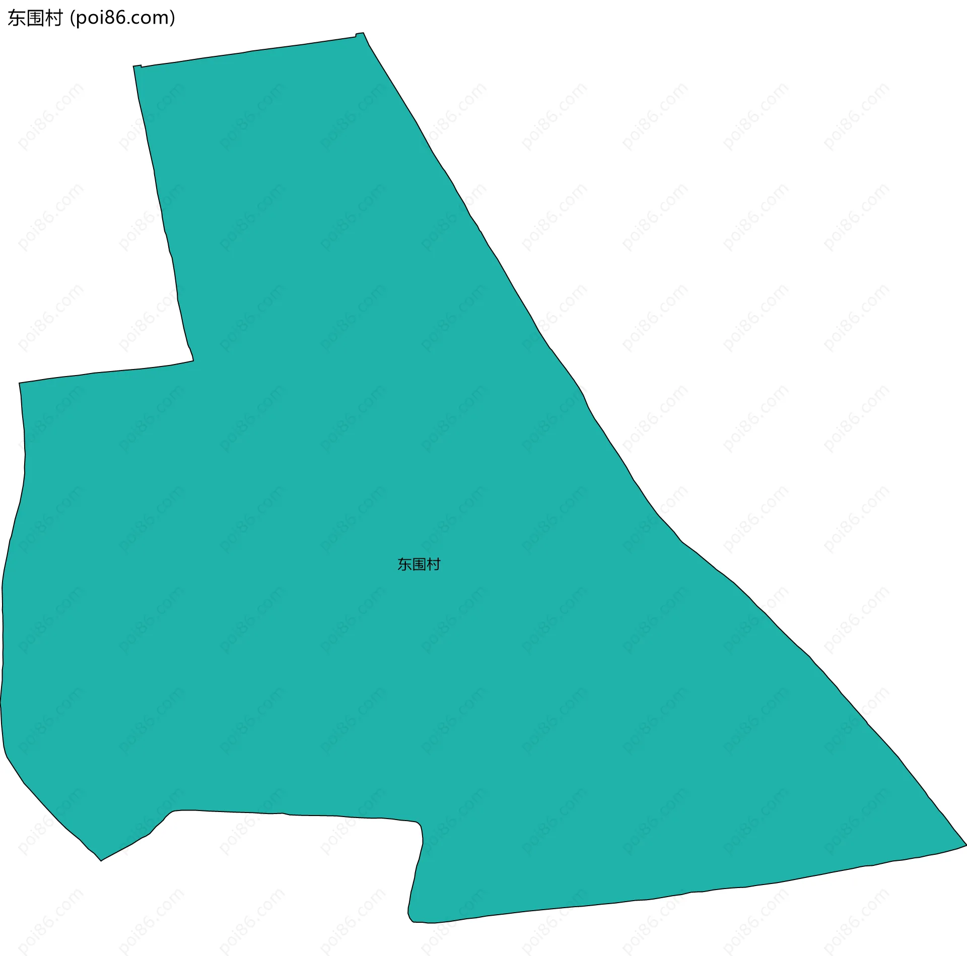 东围村边界地图