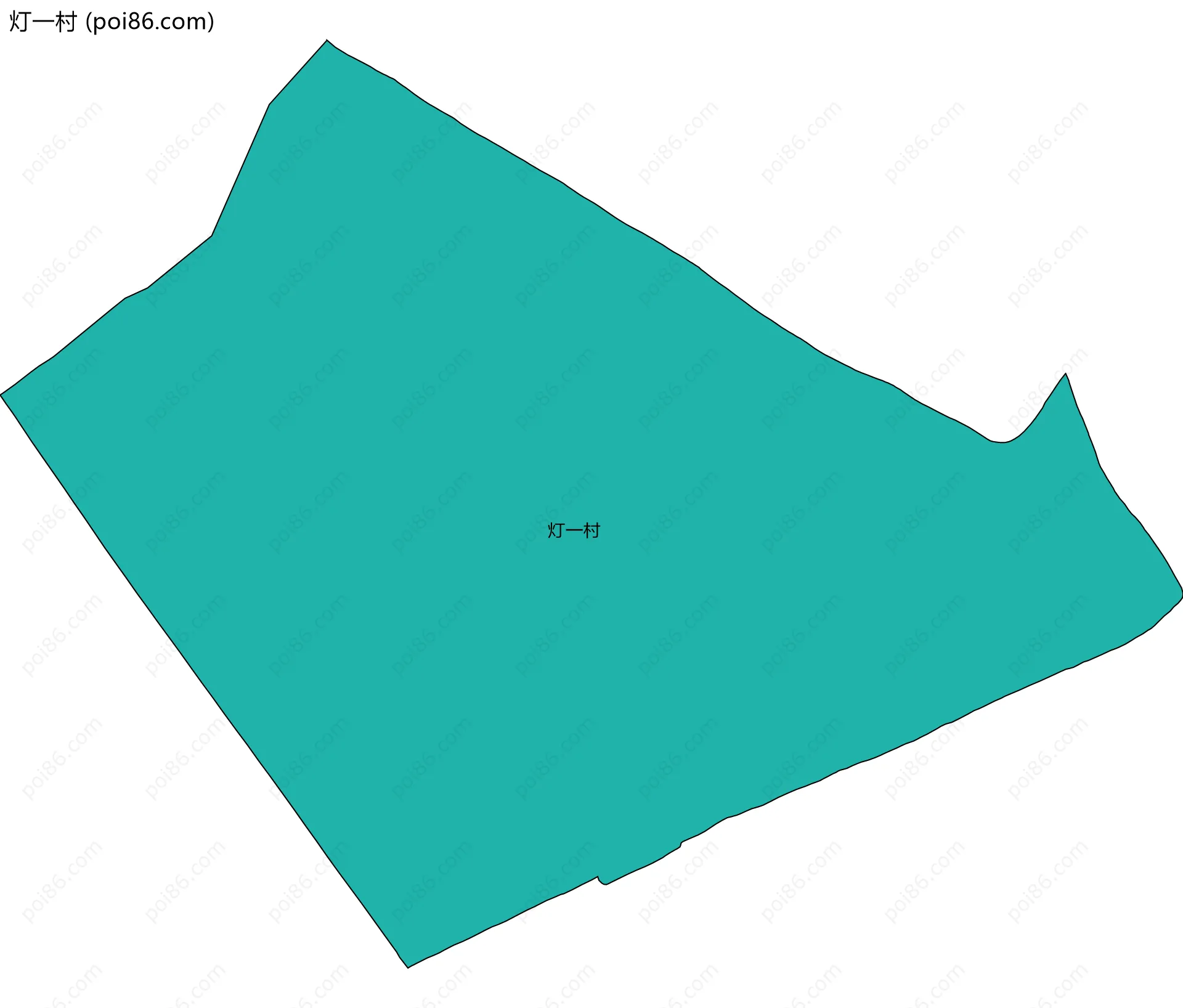 灯一村边界地图