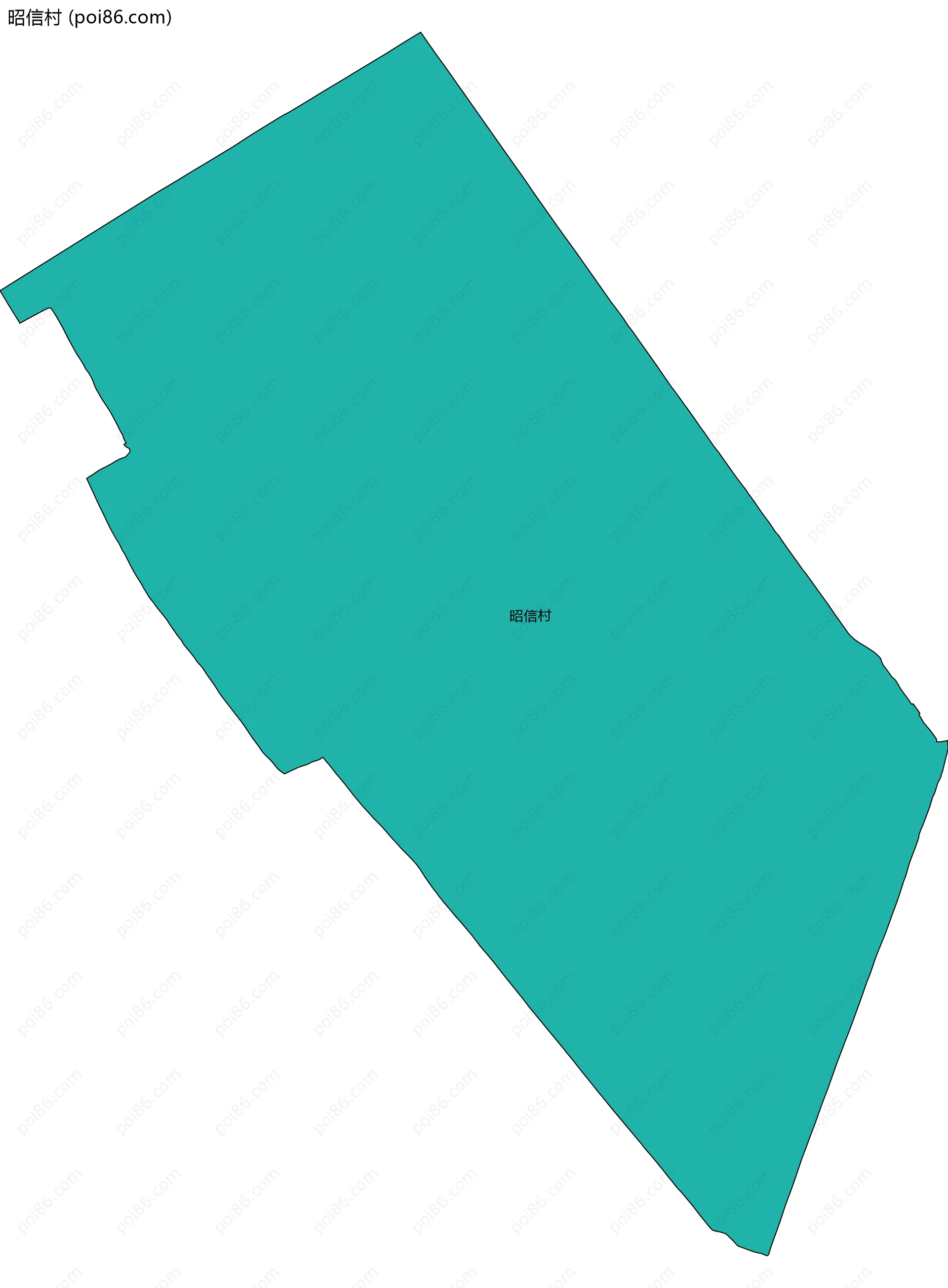 昭信村边界地图