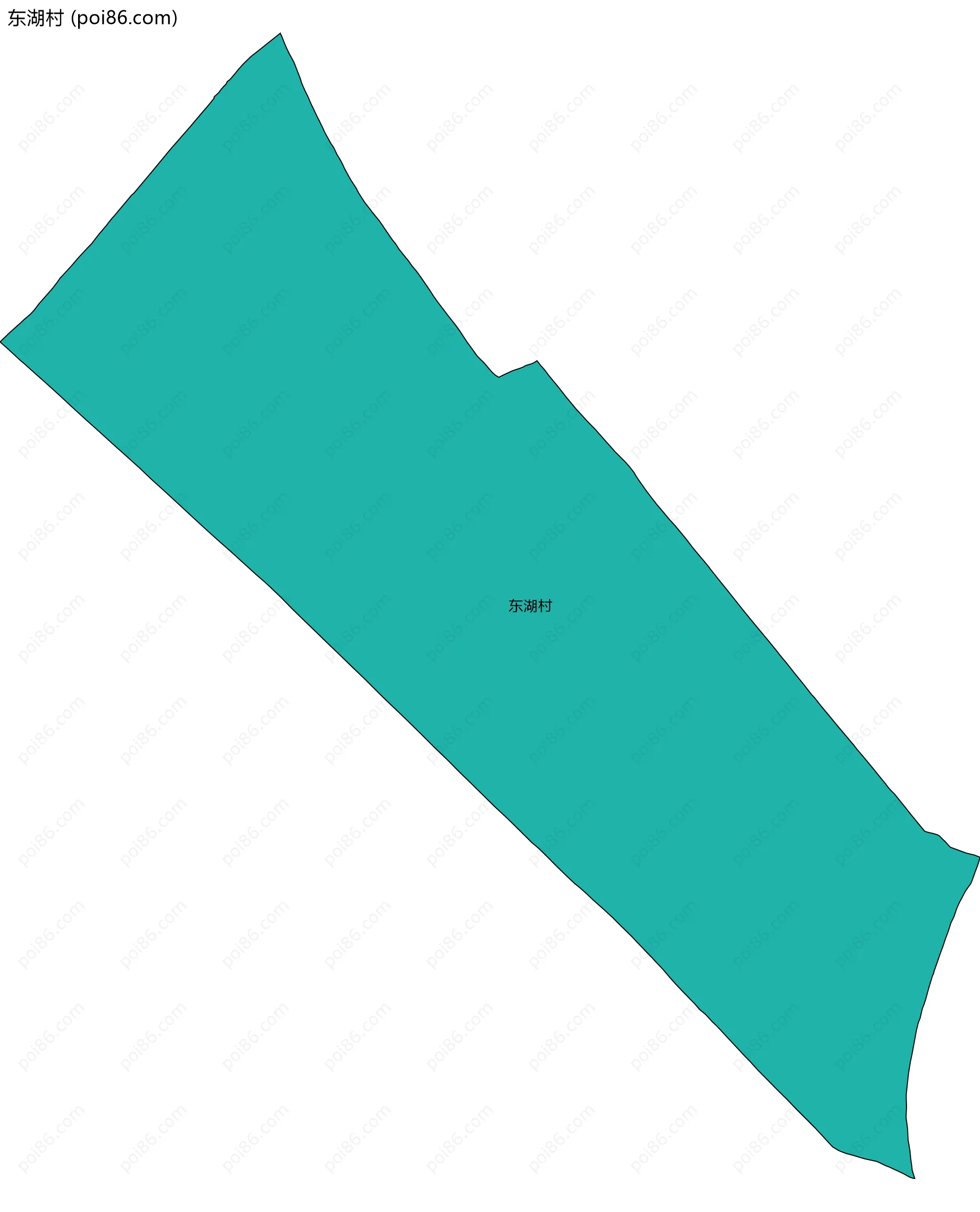 东湖村边界地图