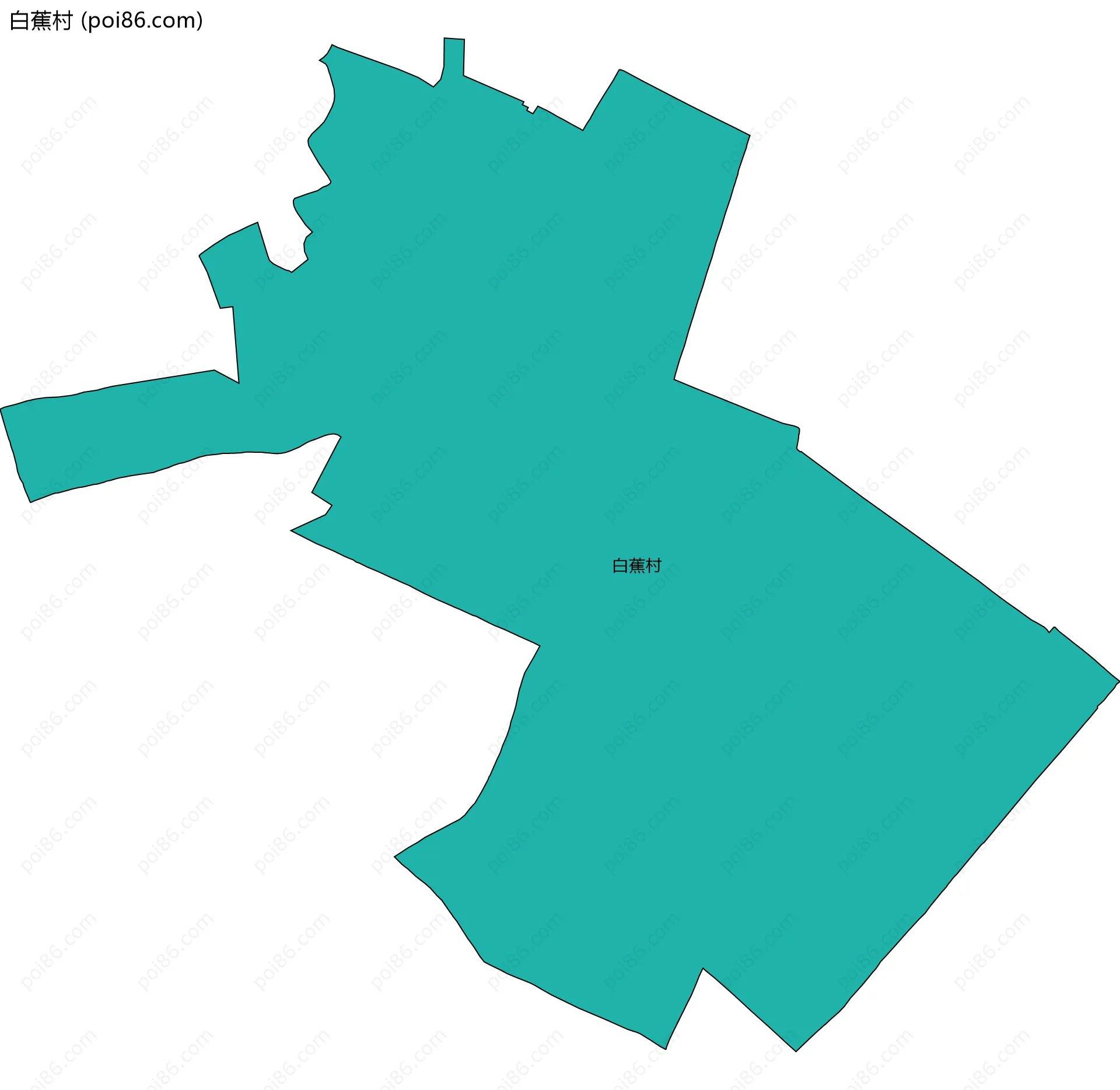 白蕉村边界地图