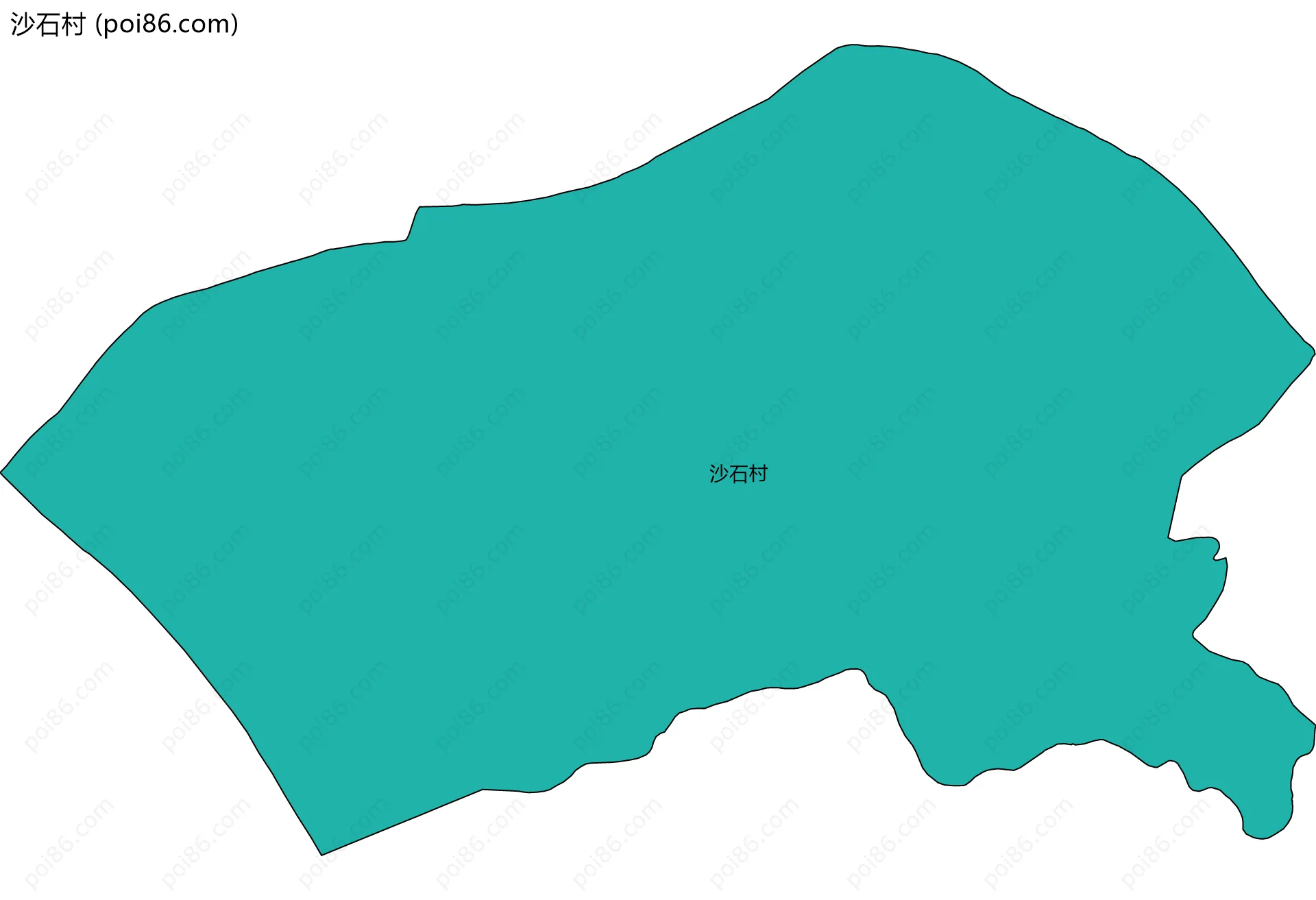 沙石村边界地图