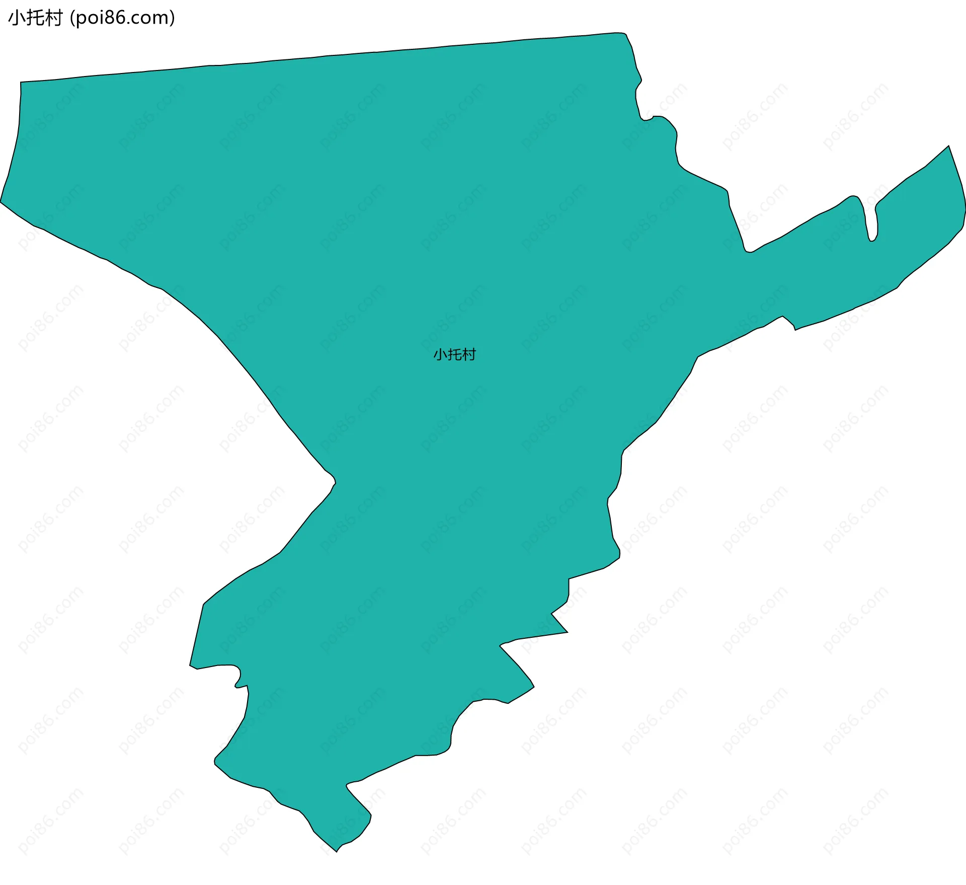 小托村边界地图