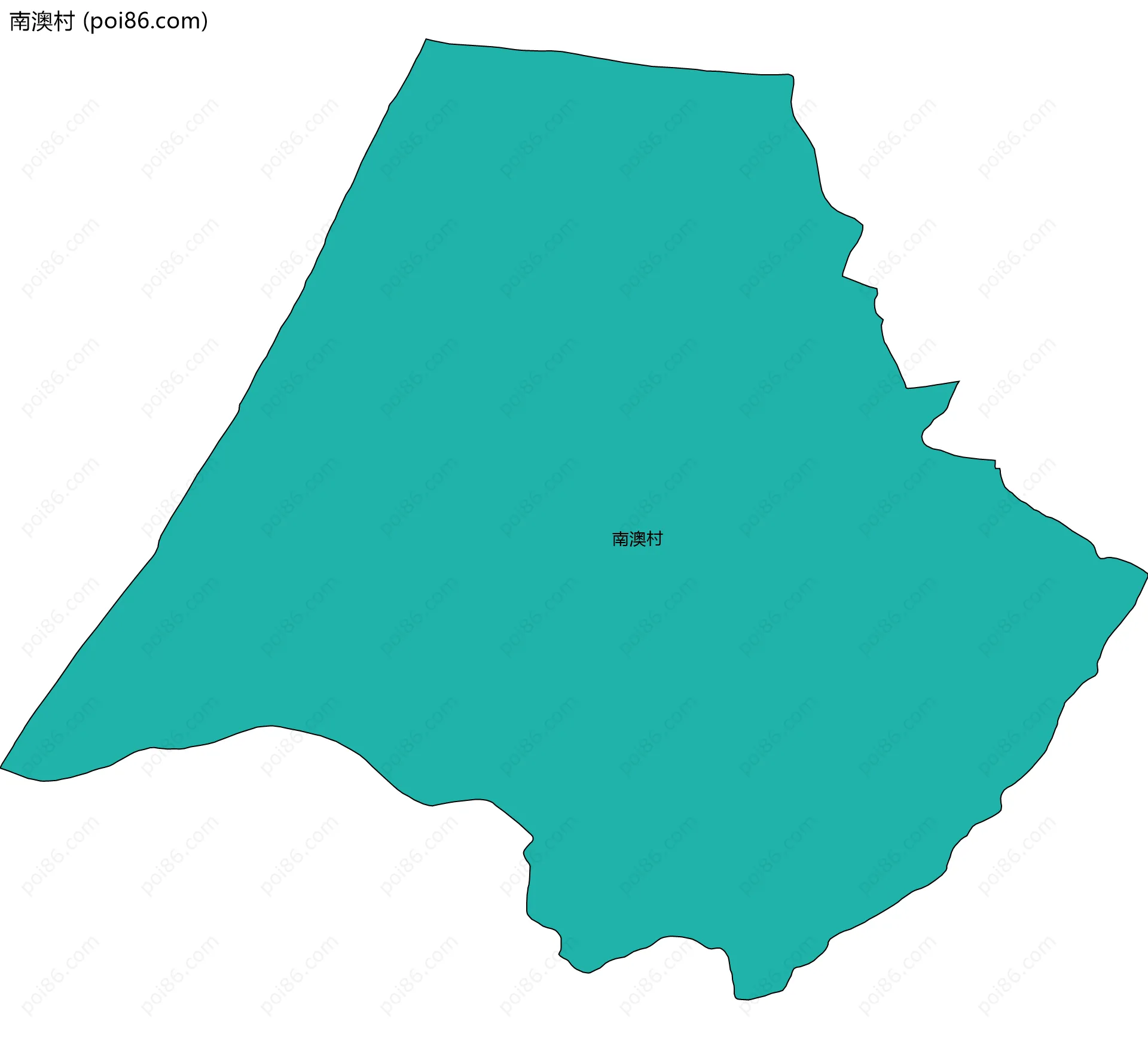 南澳村边界地图