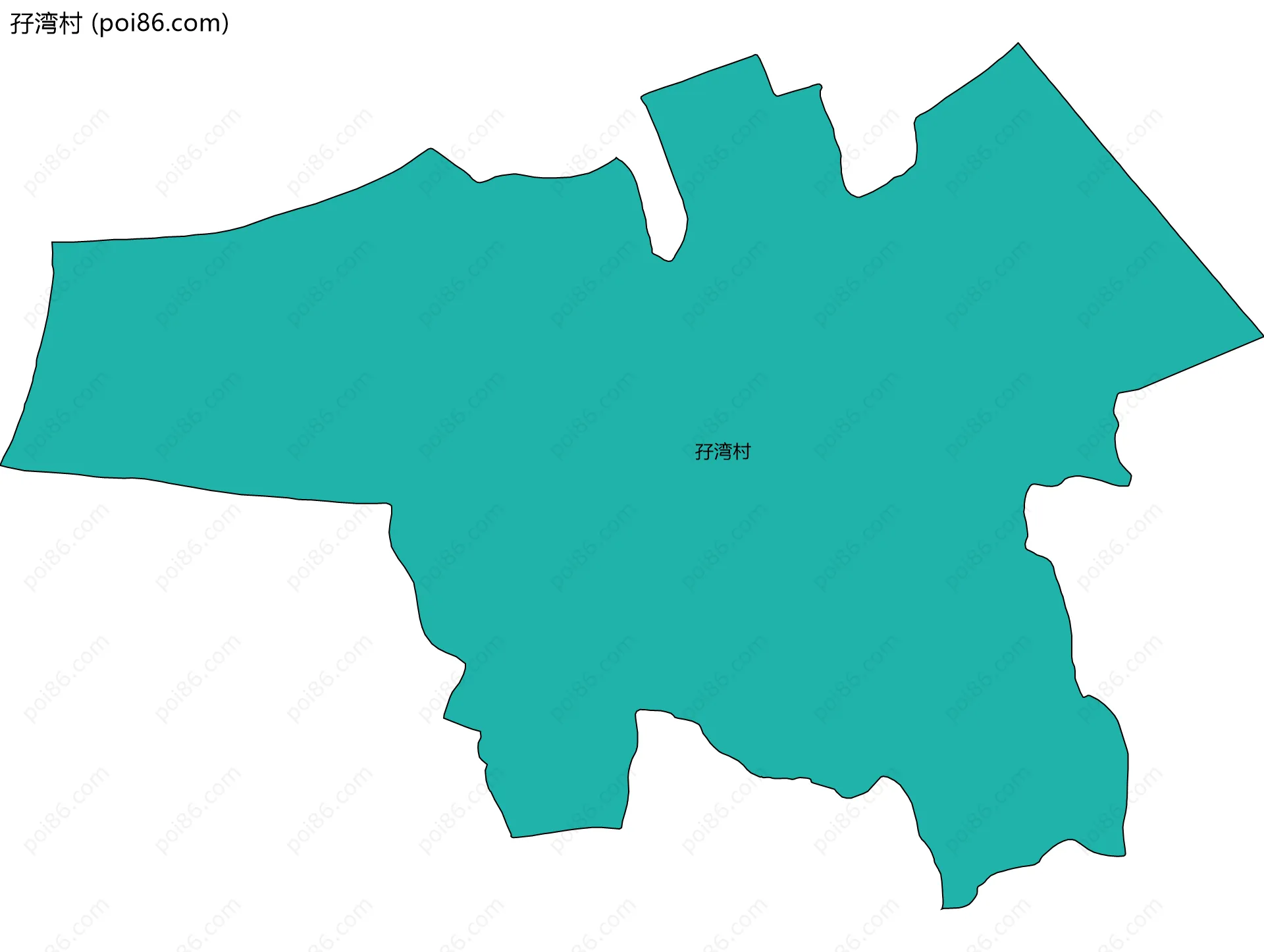 孖湾村边界地图