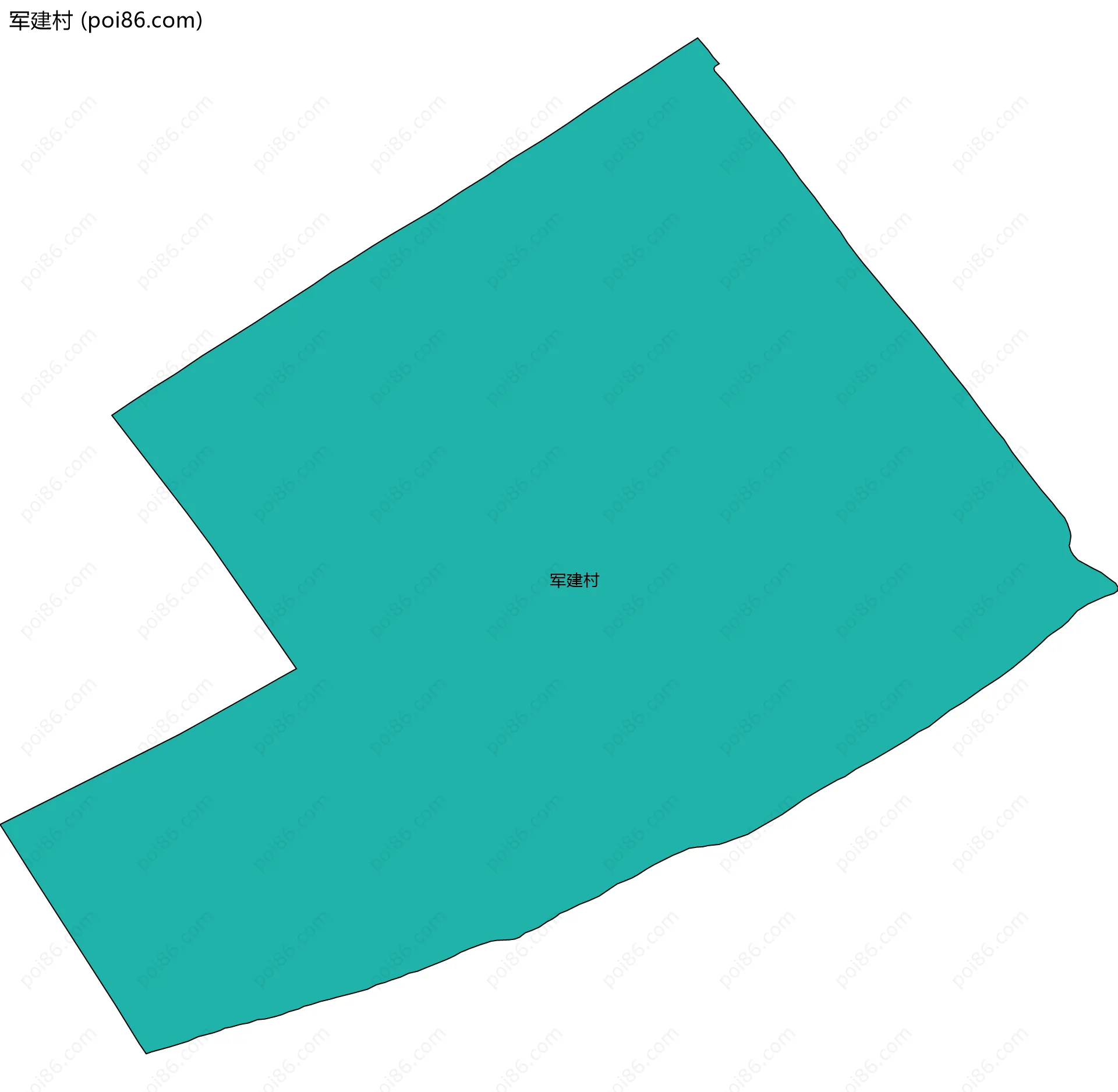 军建村边界地图