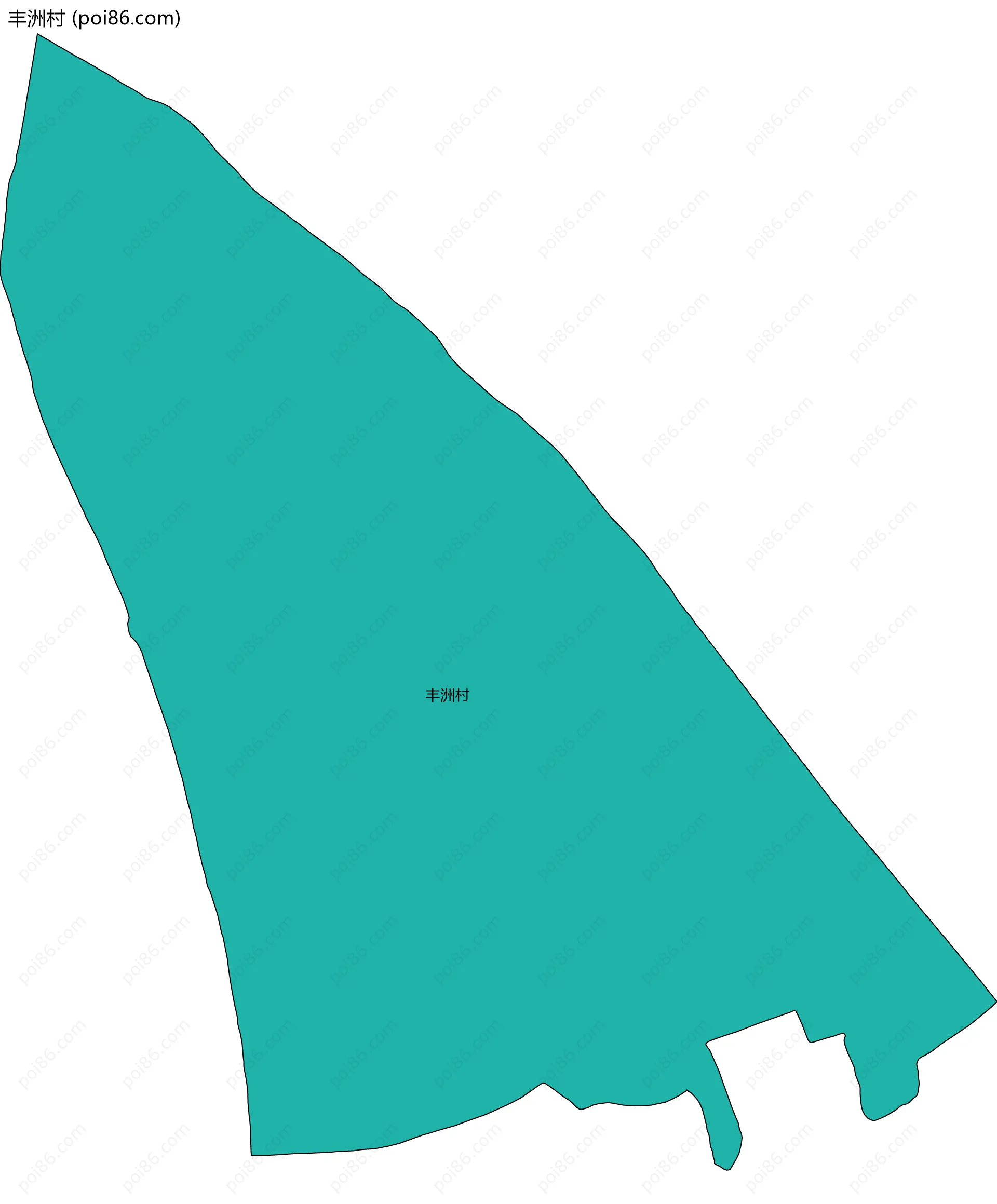 丰洲村边界地图