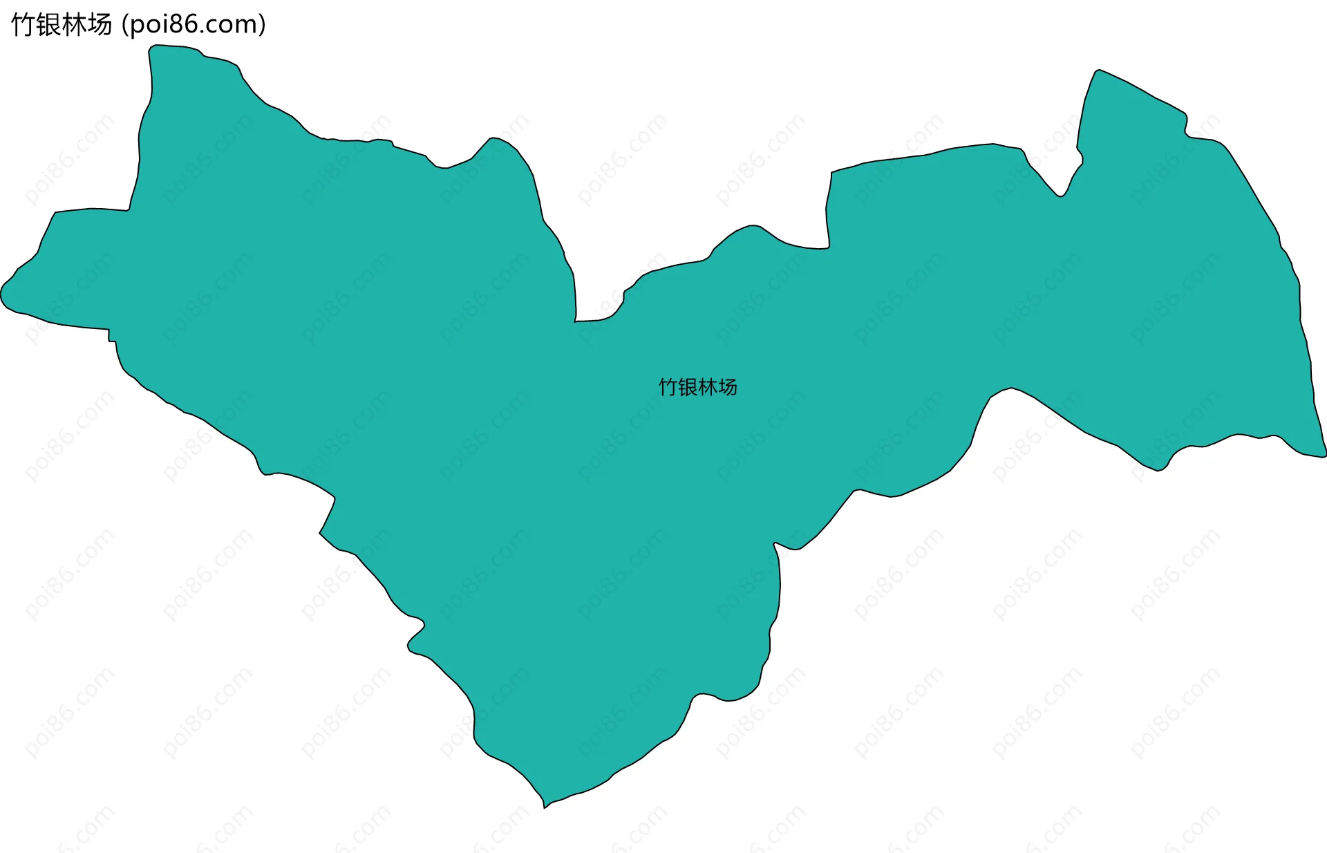 竹银林场边界地图