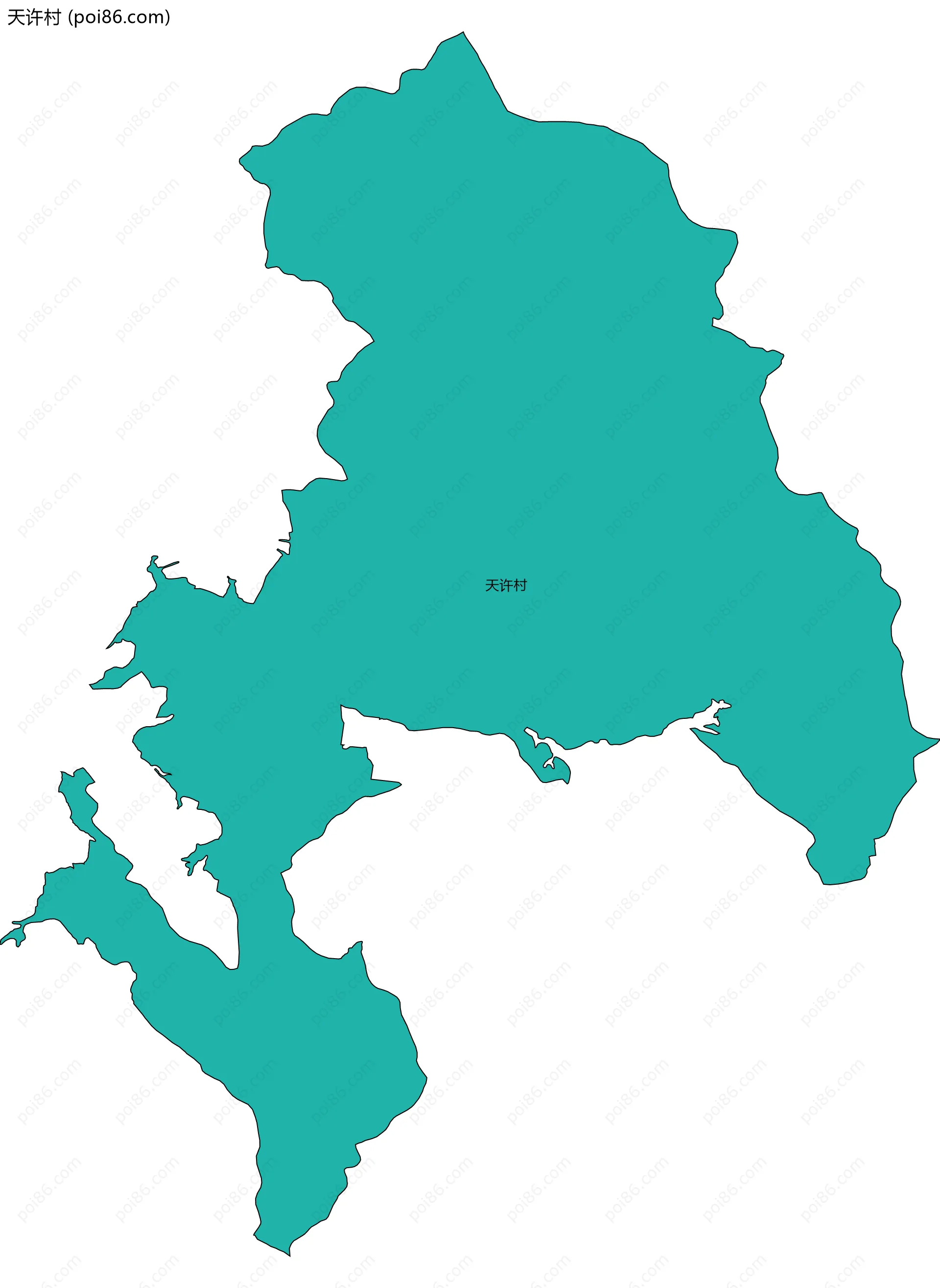 天许村边界地图