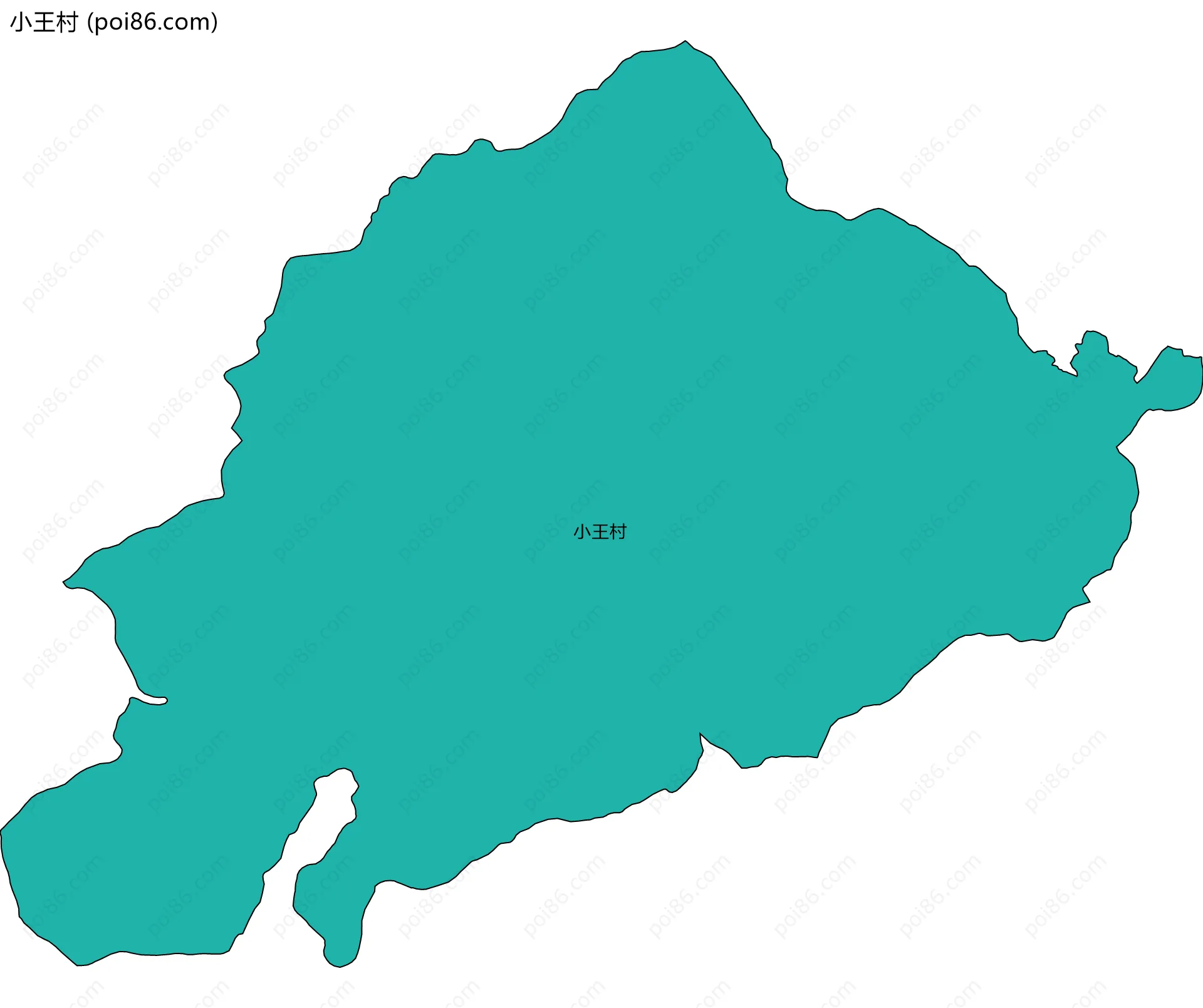 小王村边界地图