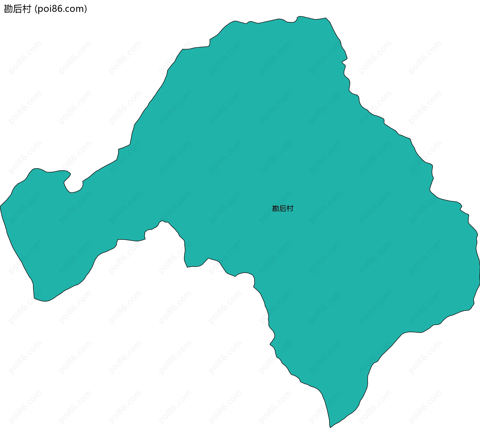 勘后村边界地图