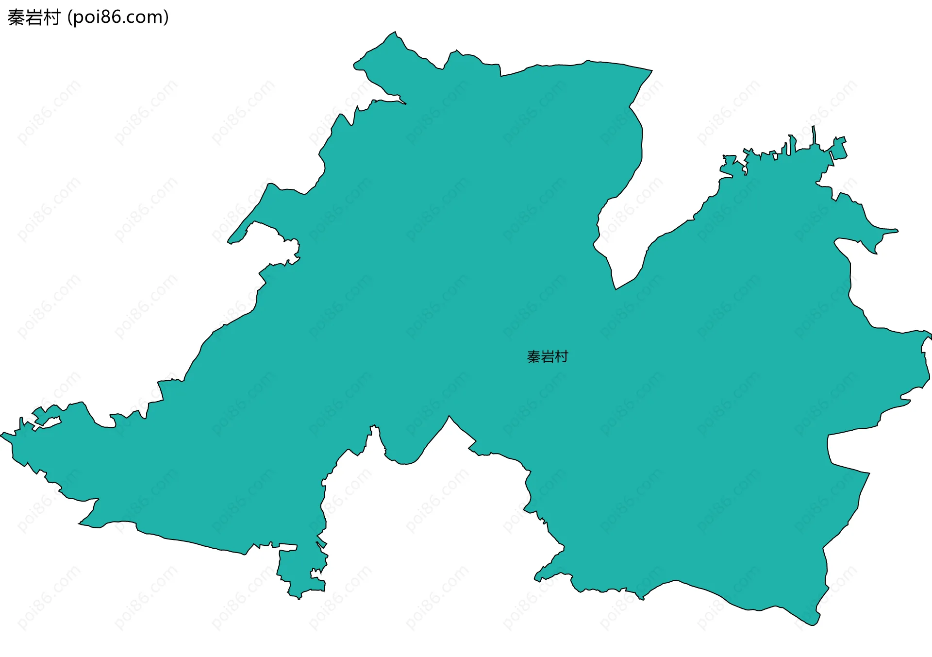 秦岩村边界地图