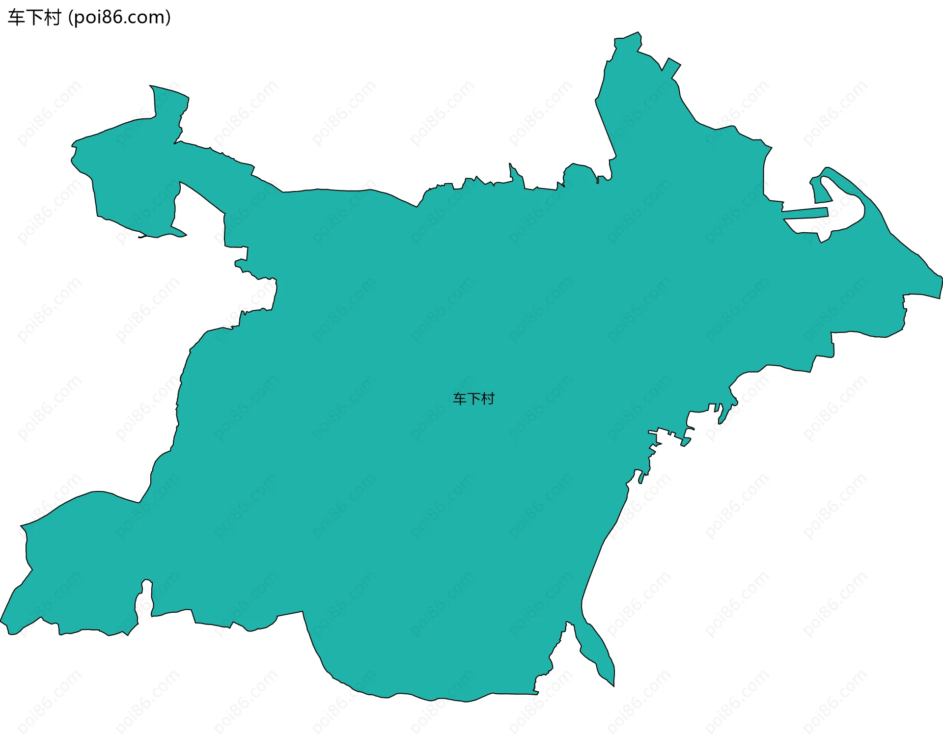 车下村边界地图