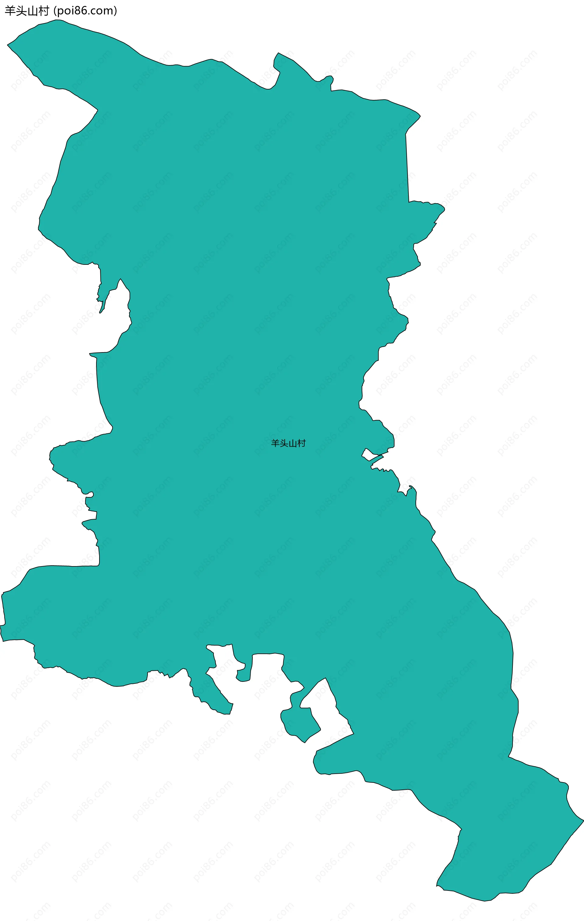 羊头山村边界地图