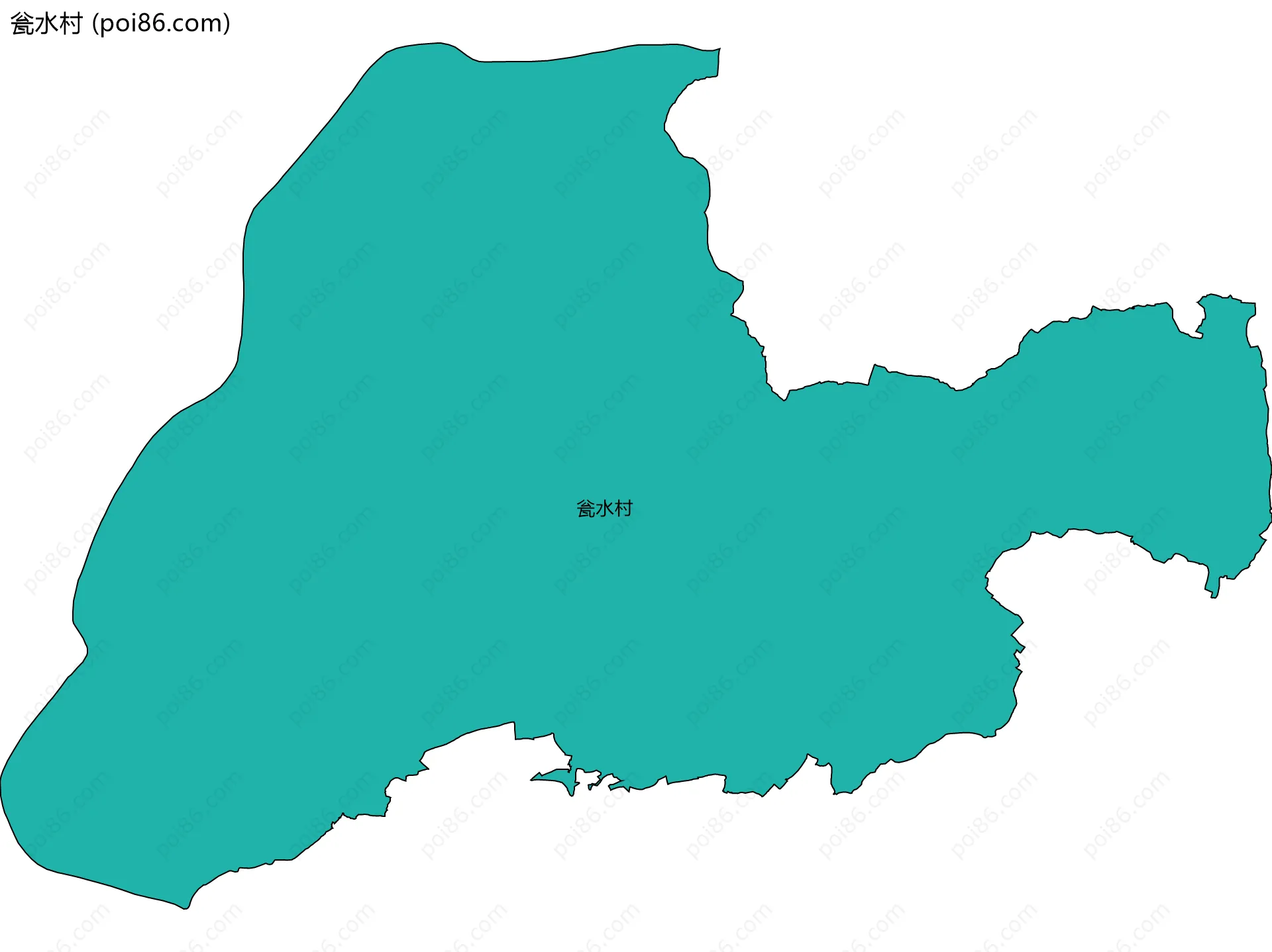 瓮水村边界地图