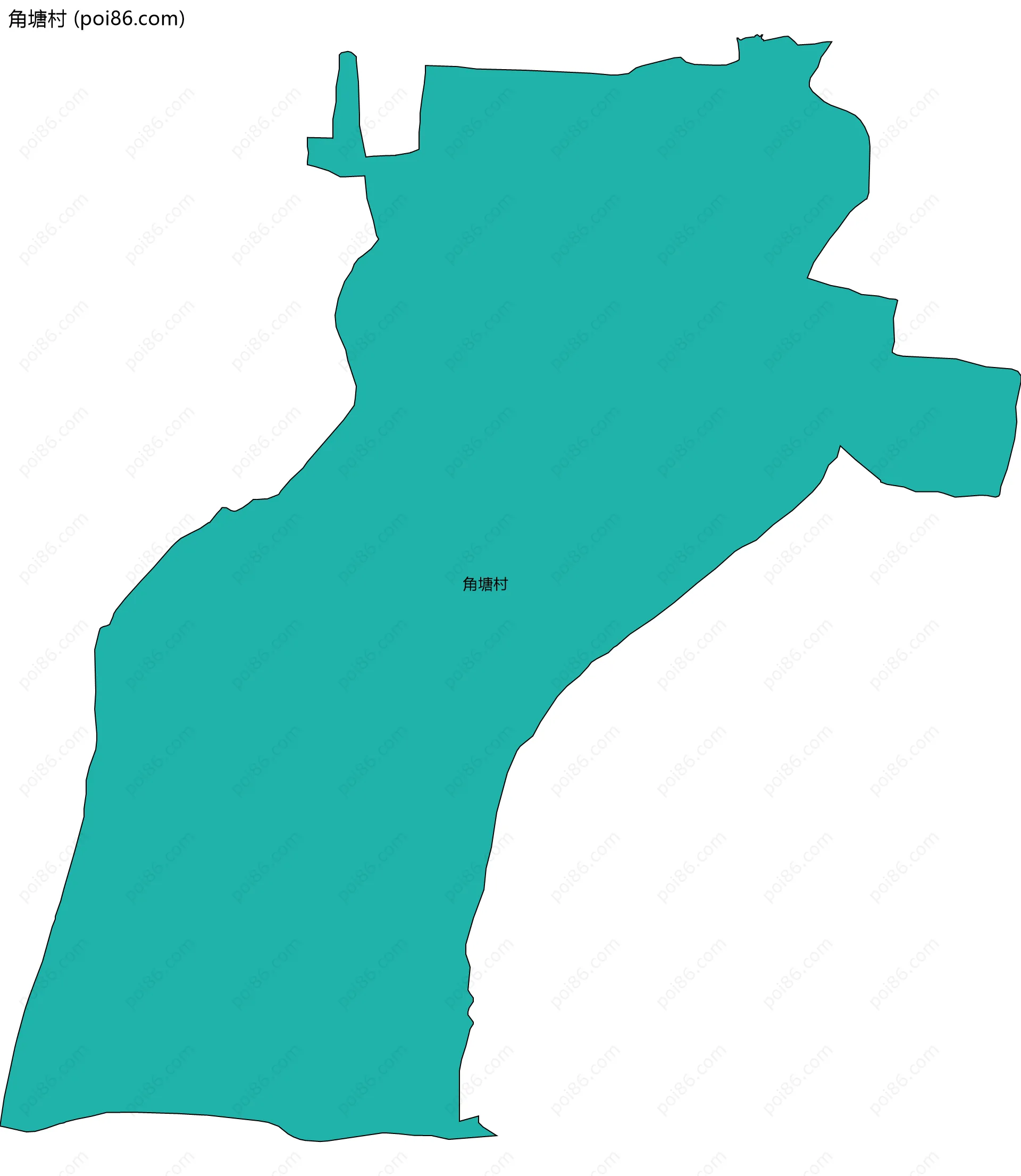 角塘村边界地图