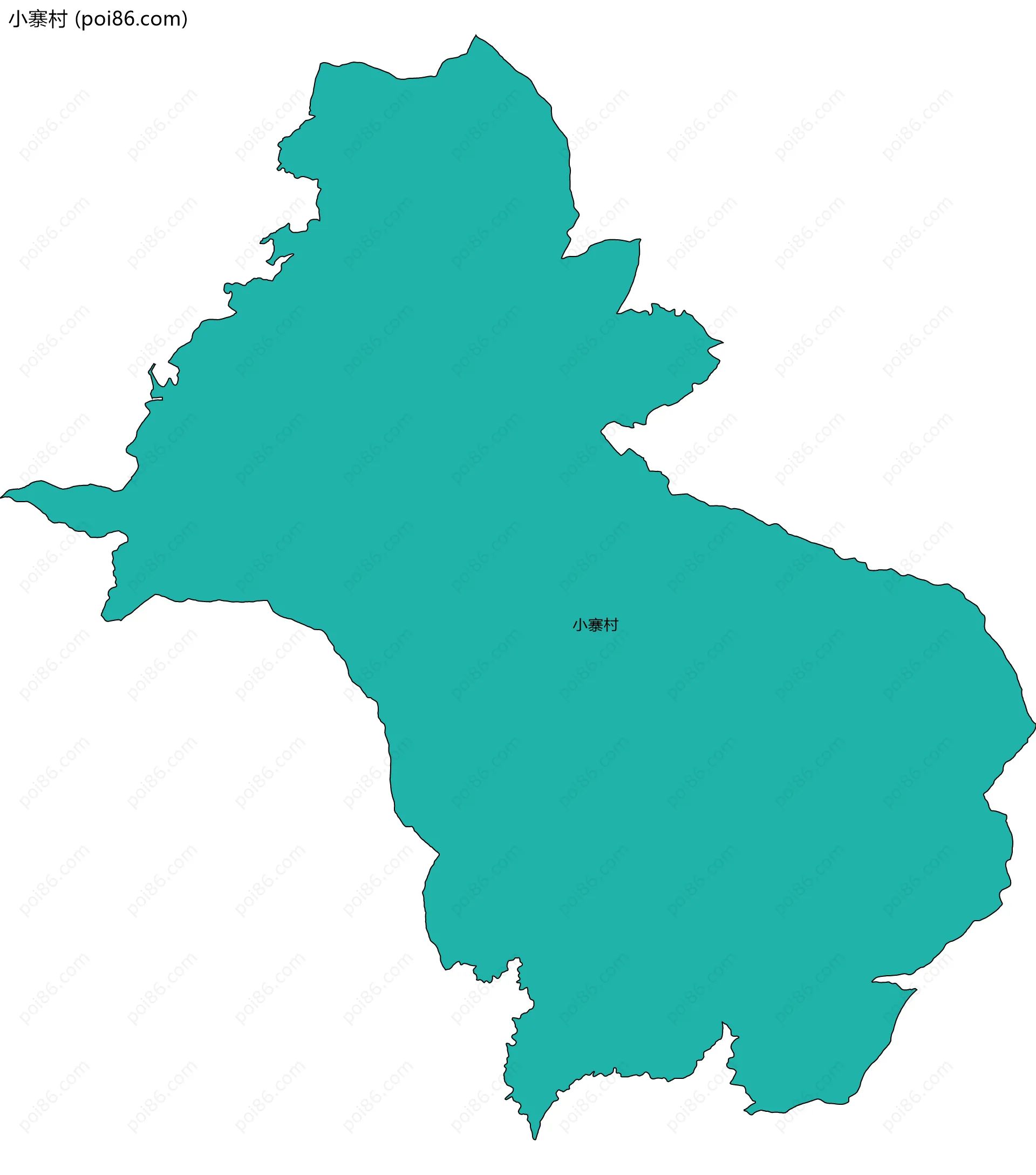 小寨村边界地图