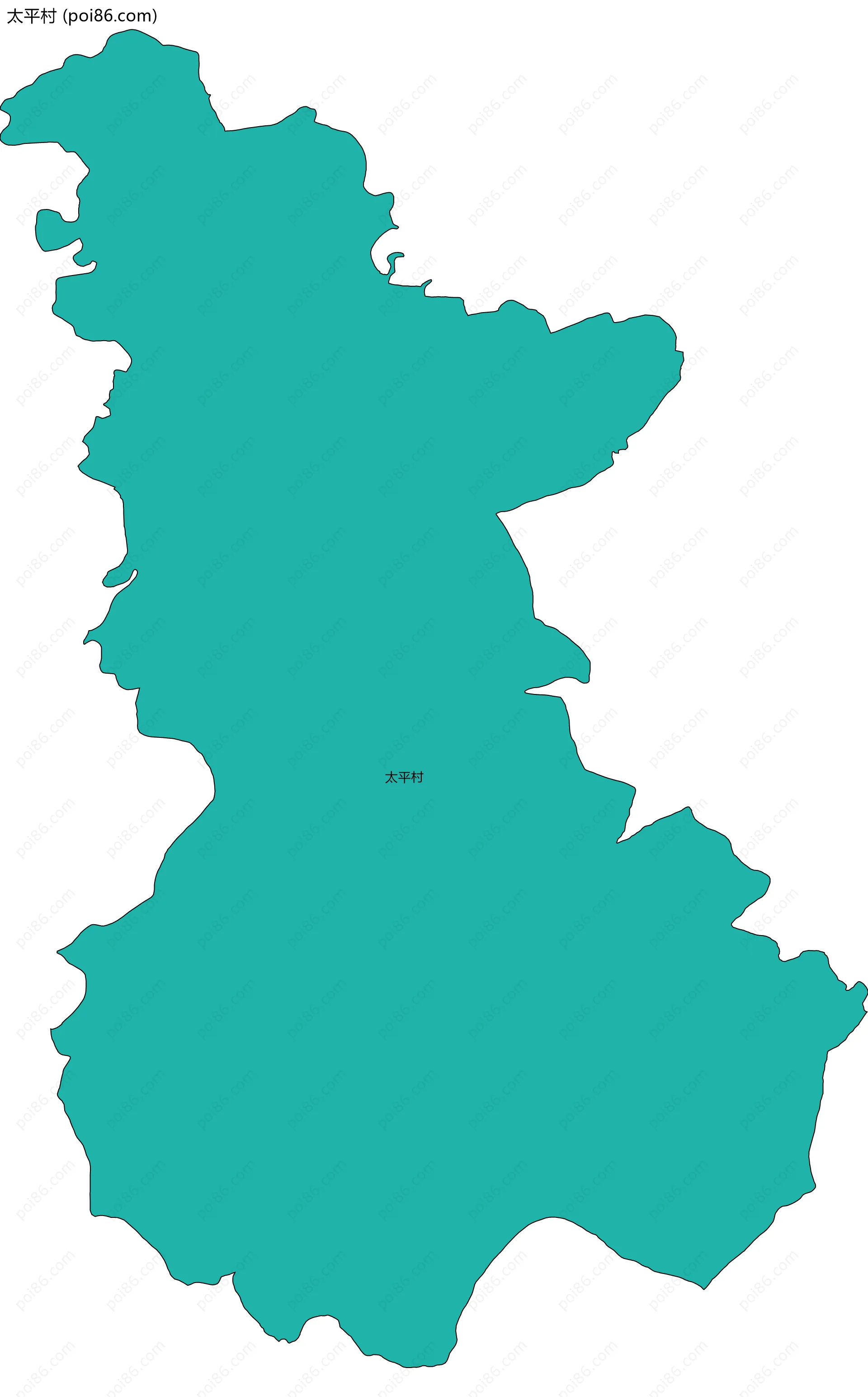 太平村边界地图