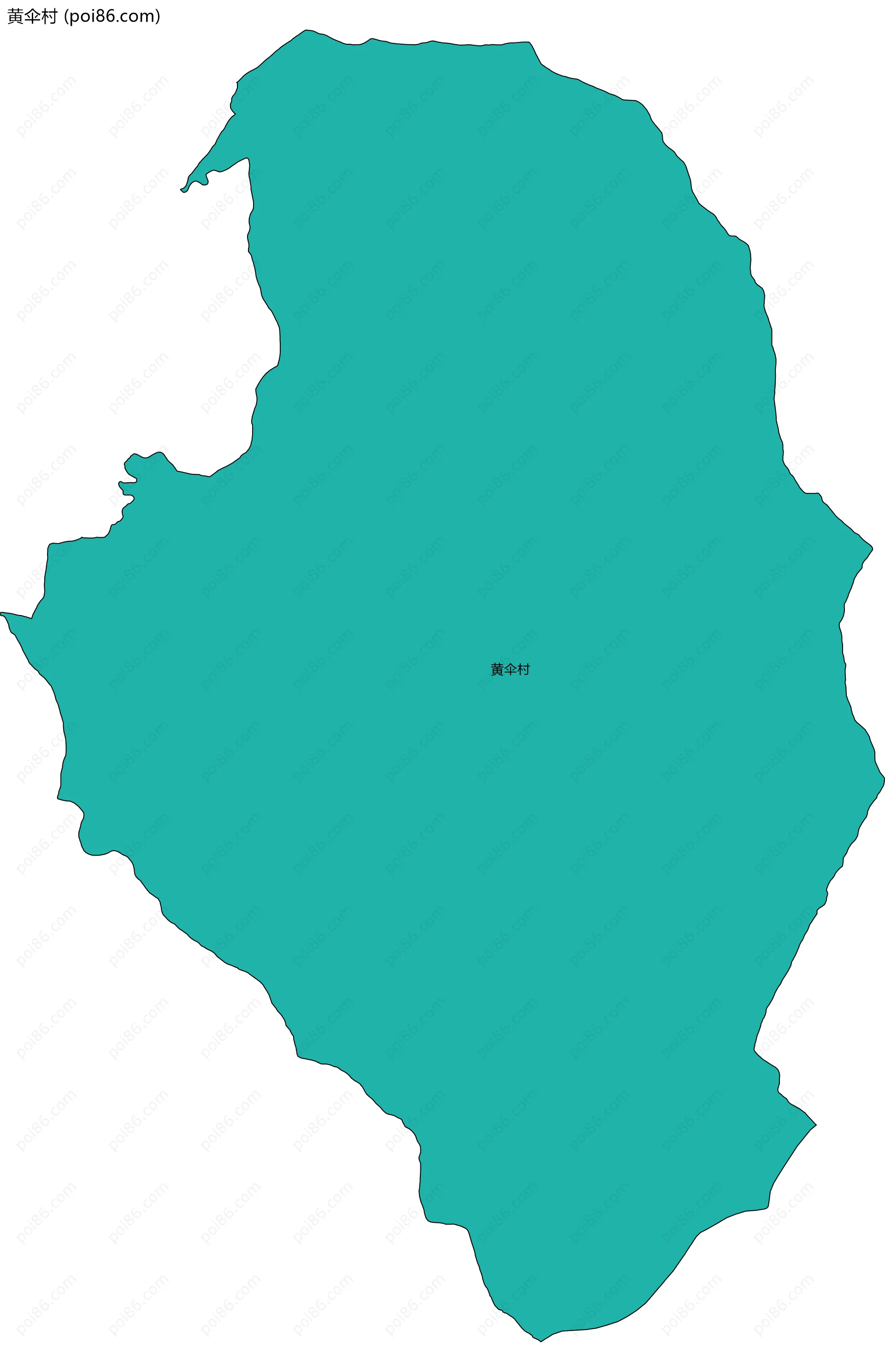 黄伞村边界地图