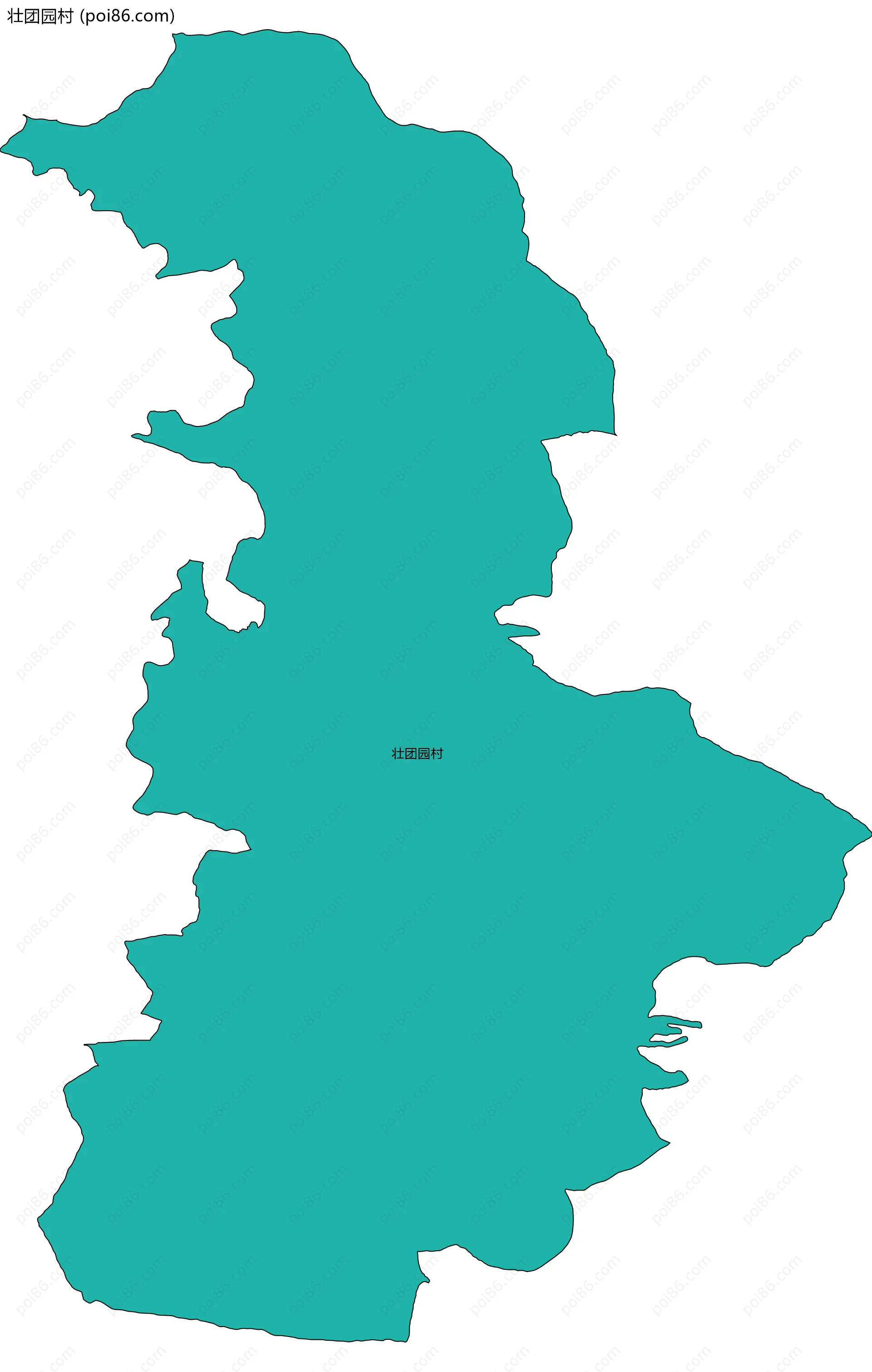 壮团园村边界地图