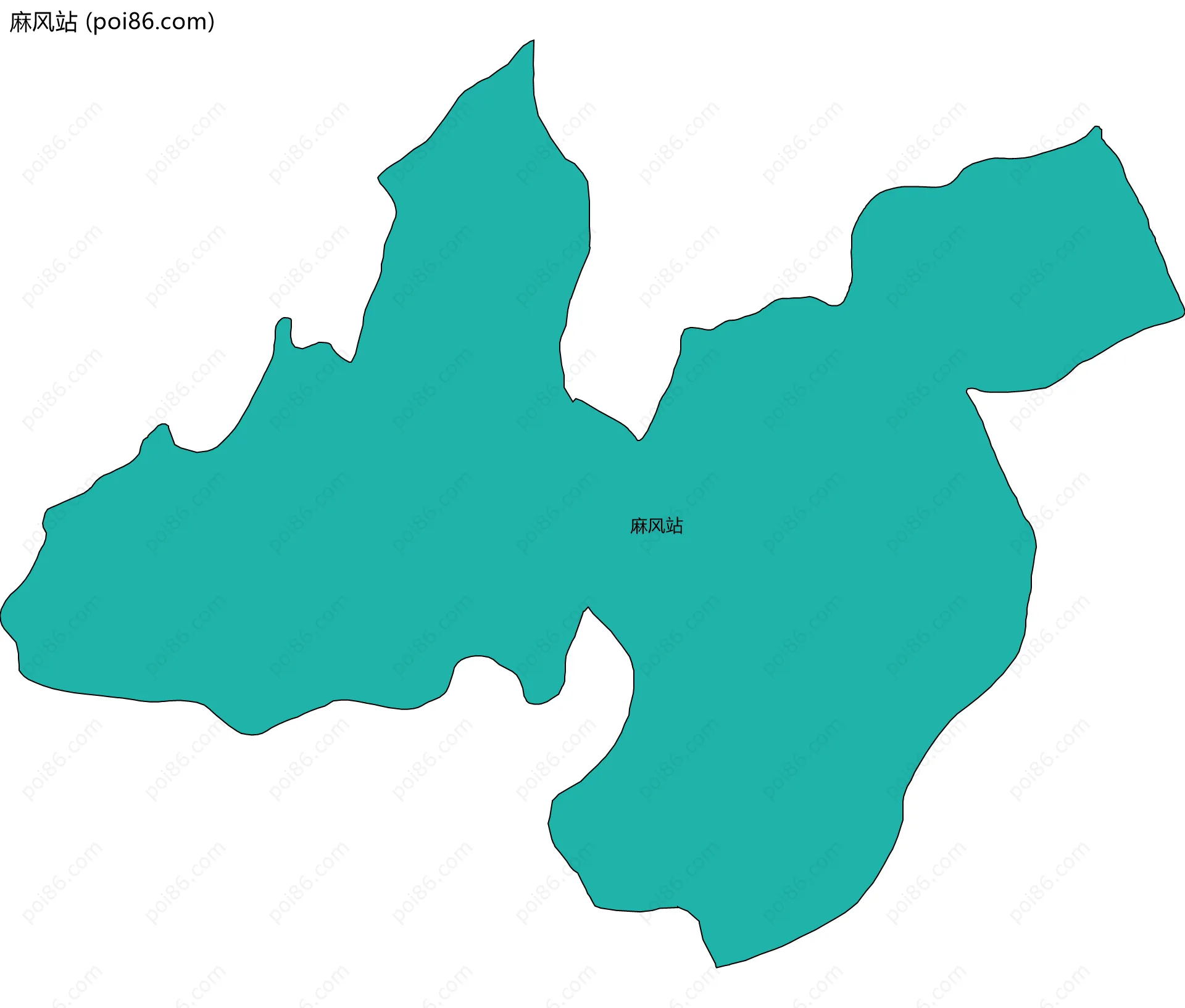 麻风站边界地图