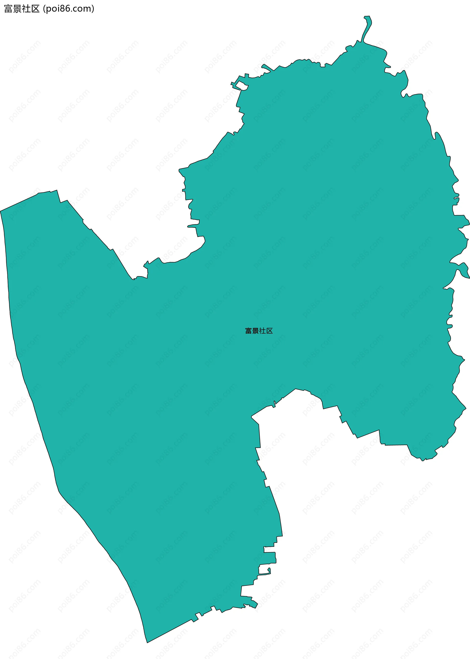 富景社区边界地图