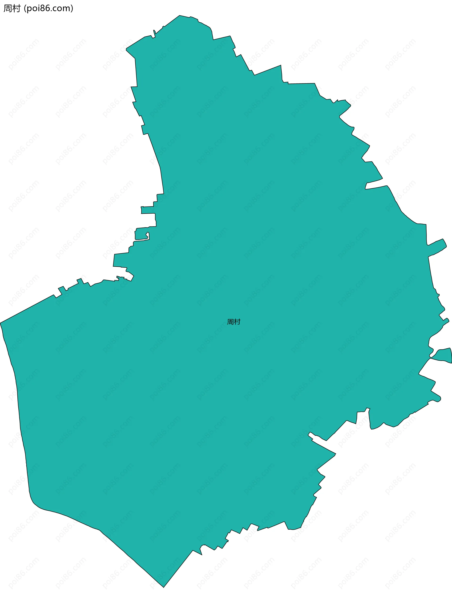 周村边界地图