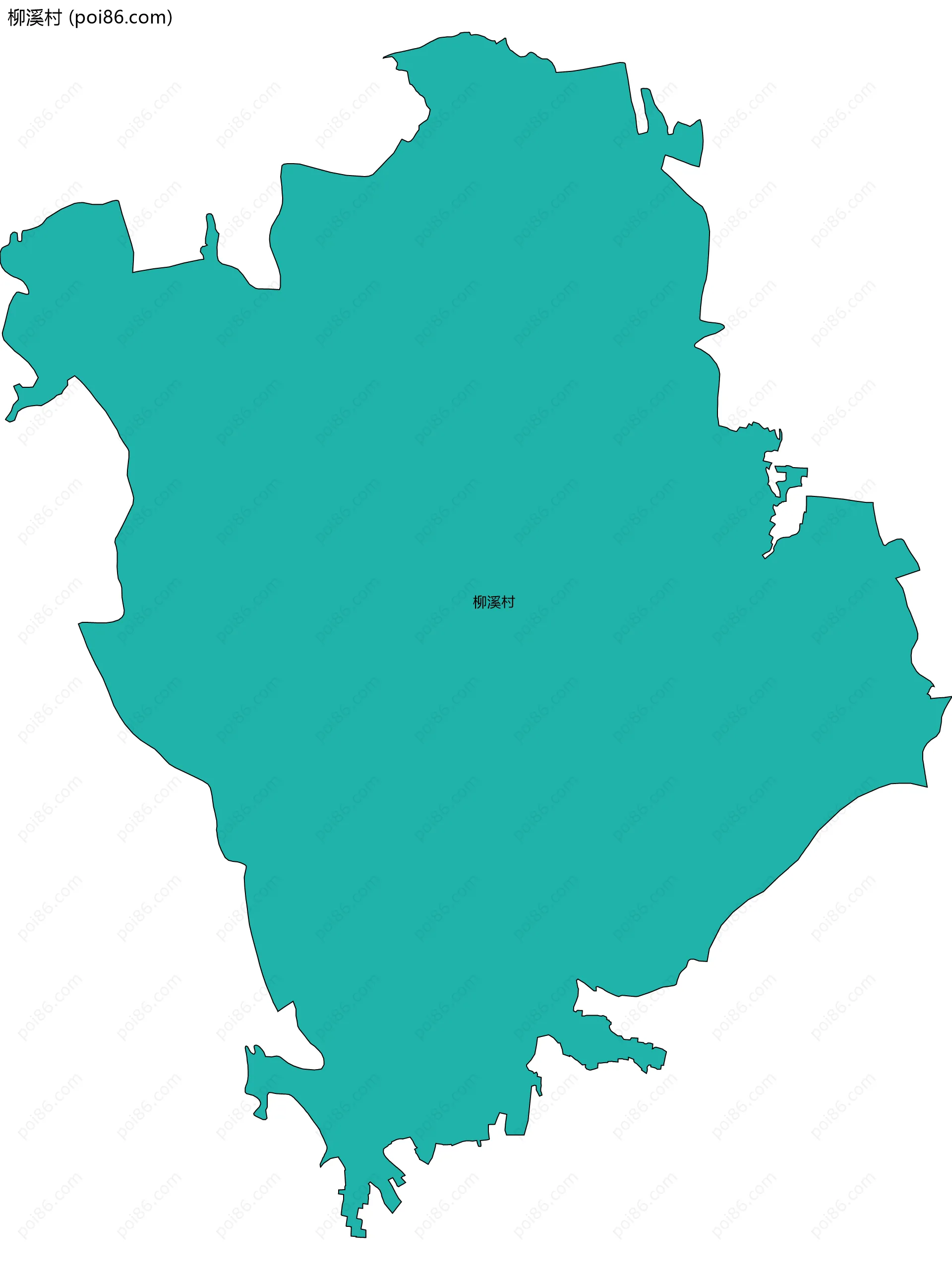 柳溪村边界地图