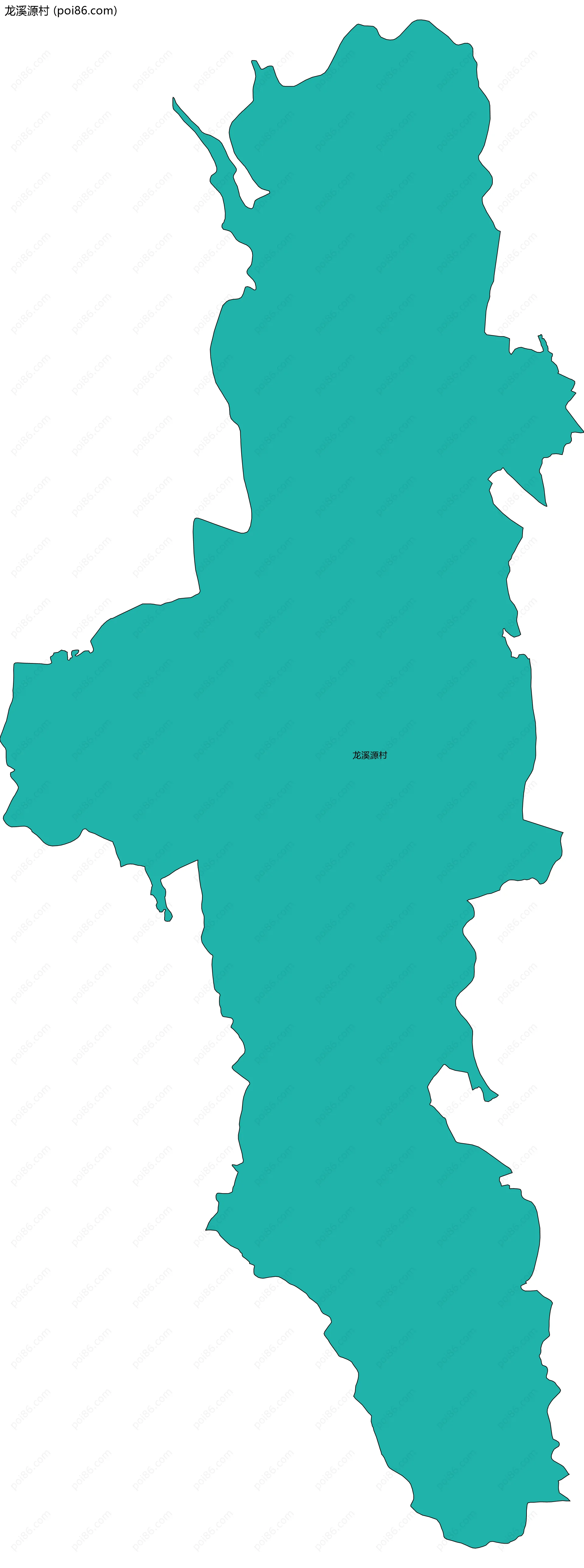 龙溪源村边界地图