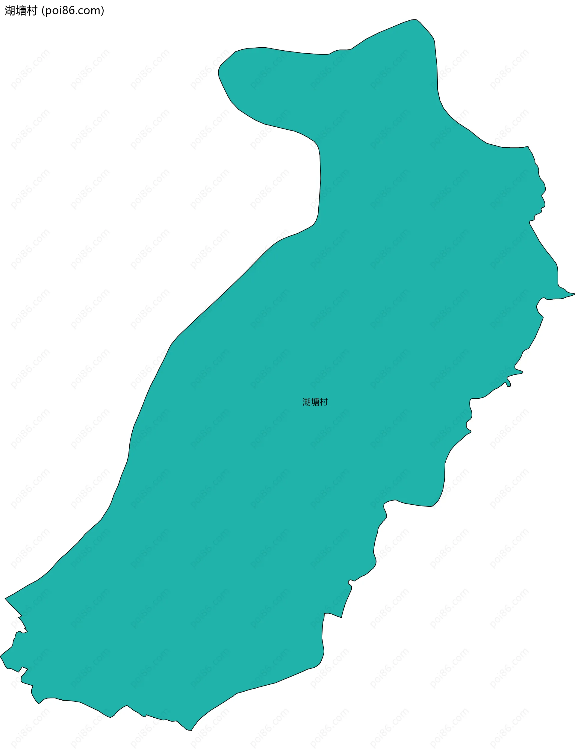 湖塘村边界地图