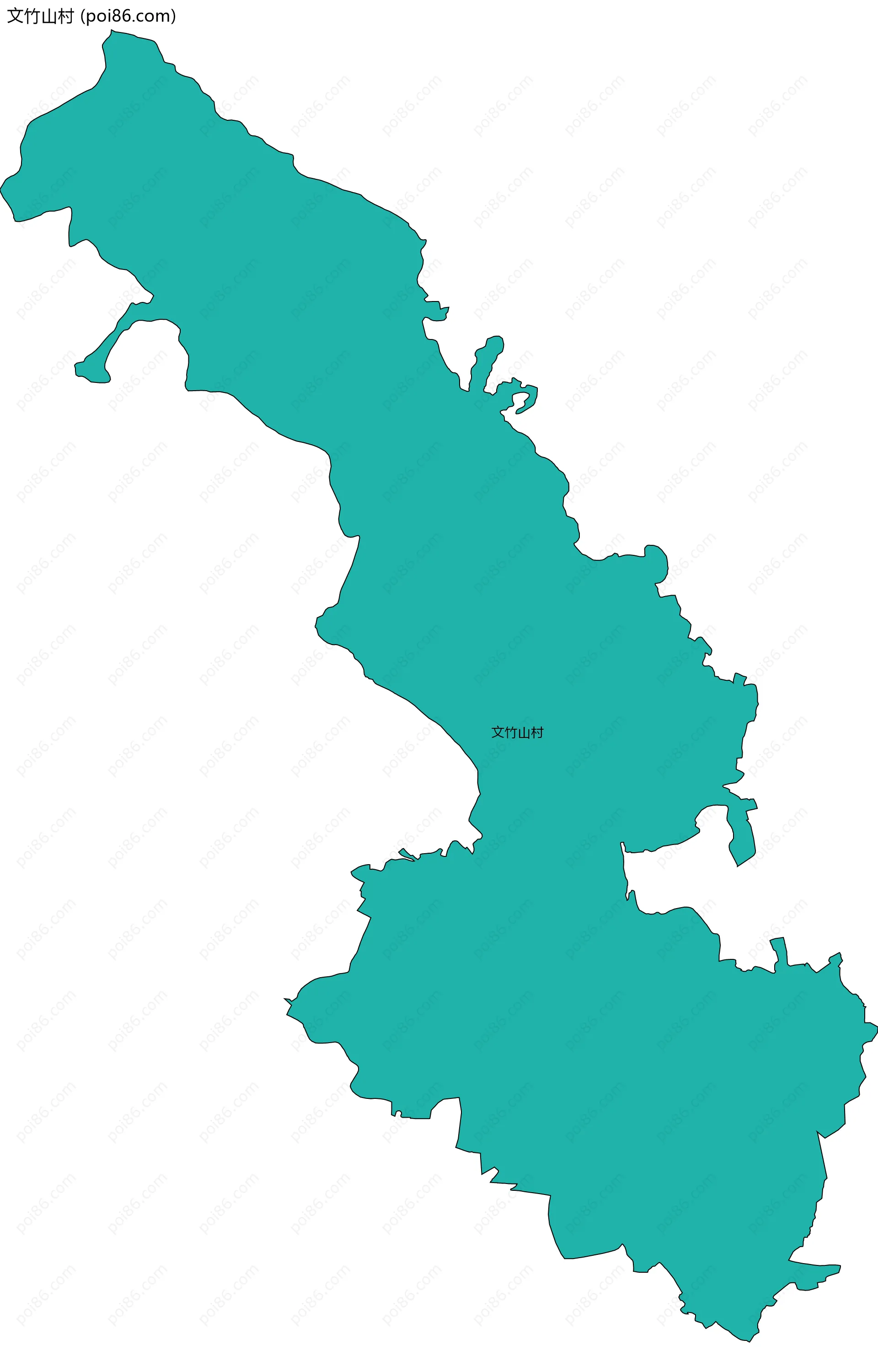 文竹山村边界地图