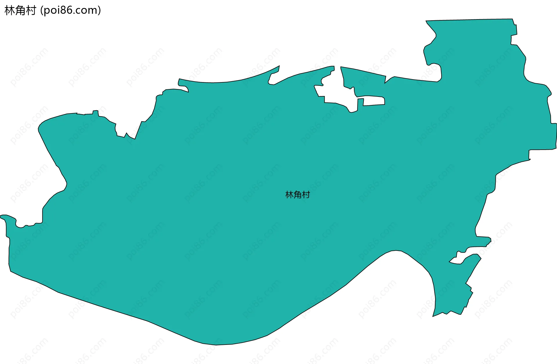 林角村边界地图